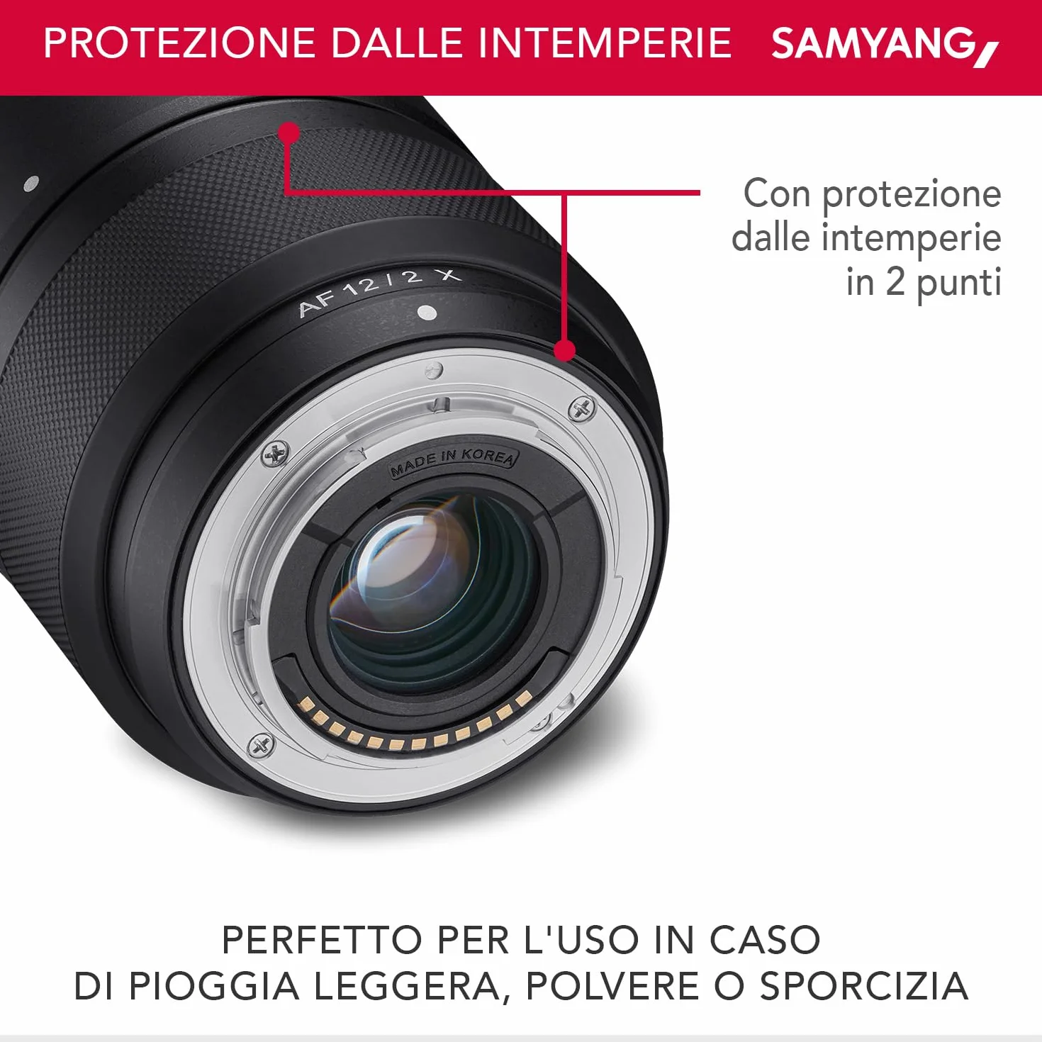 Samyang Af 12Mm F2.0 Fuji X Obiettivo - Messa A Fuoco Automatica Ultra Grandangolare, Lunghezza Focale Fissa Per Fujifilm