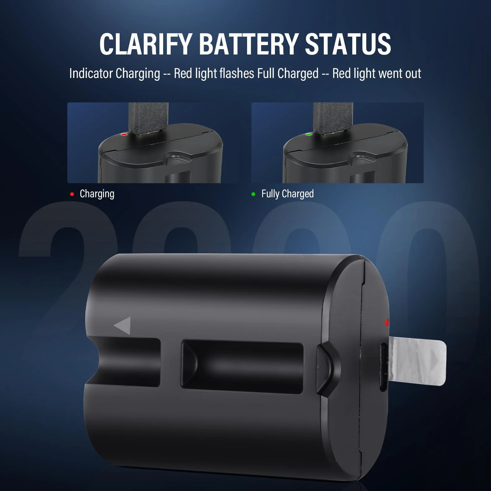 Godox Batteria al Litio VB22 Battery 7,2 V 2200 mAh compatibile con Flash Fotocamera V480 V350
