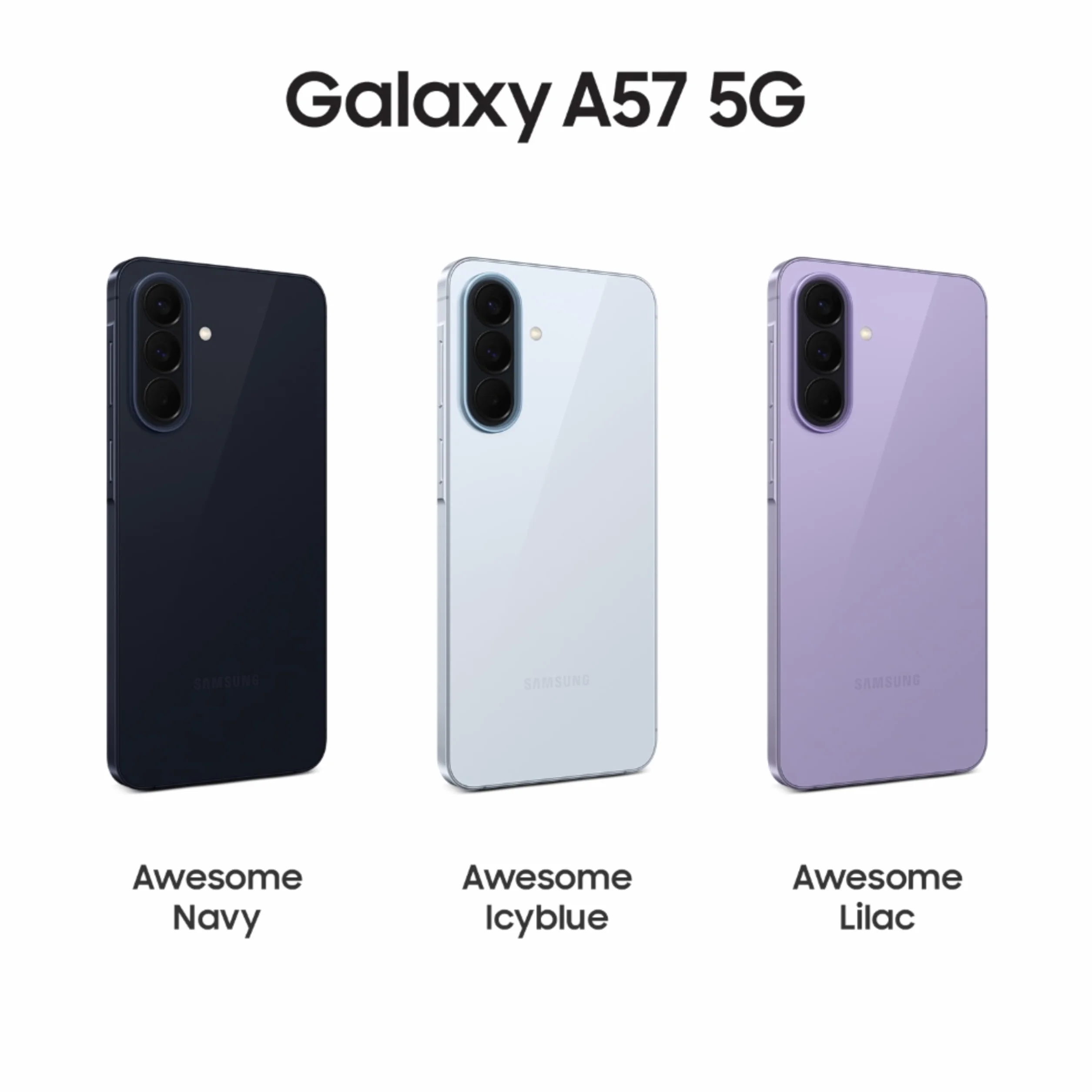 Samsung Galaxy A57 5G (Awesome Navy, 8 GB di RAM, 256 GB di archiviazione), Agentic AI, Tripla fotocamera con video Nightography, durata della batteria 2 giorni, aggiornamenti OS 6 Gen, IP68, 6,9 mm