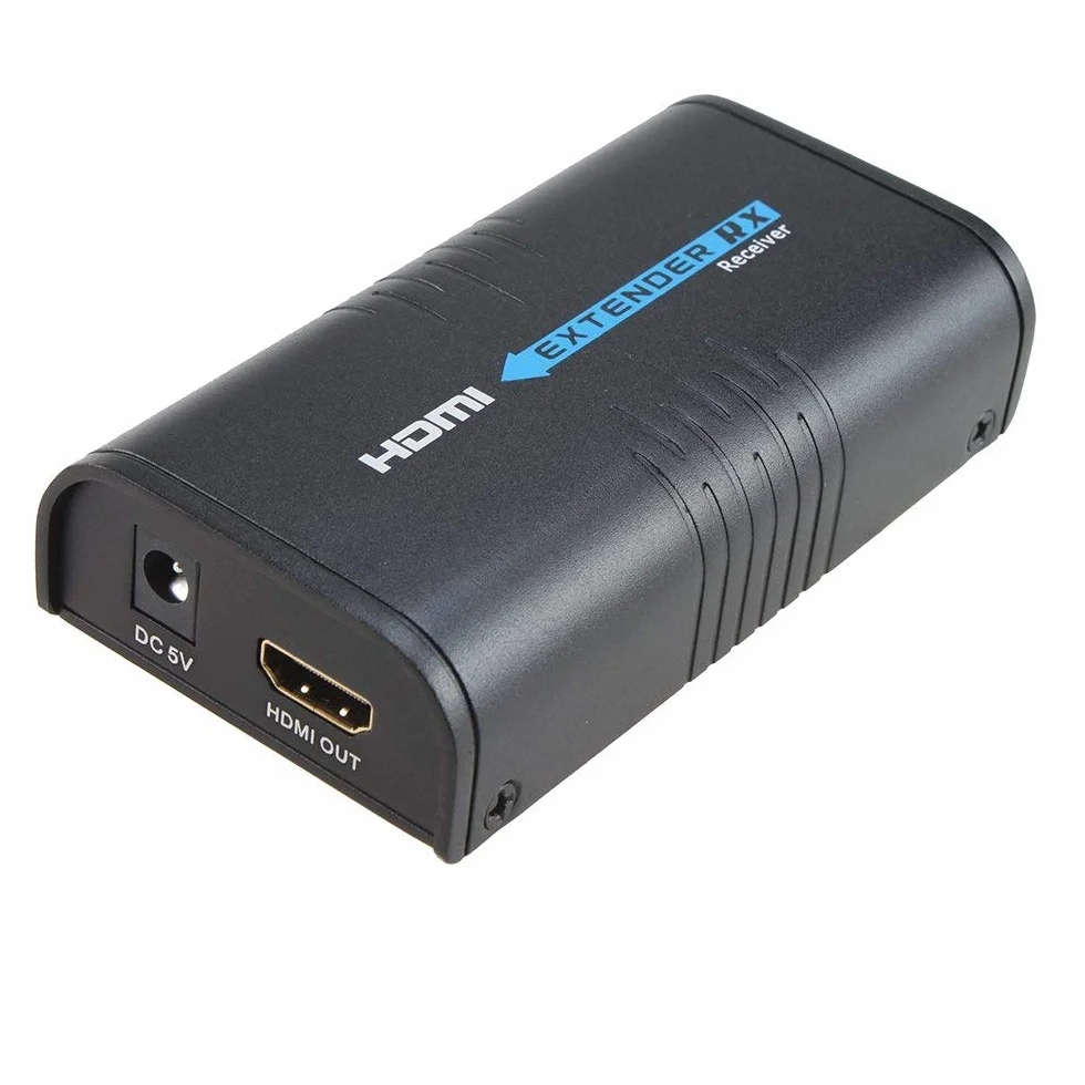 AGPTEK LKV373A HDMI 1080P Ricevitore per Estensore su CAT5E CAT6 LAN- Supporta 100-120M Larghezza di banda Ethernet Conforme HDCP, estende il segnale HDMI a TCP/IP