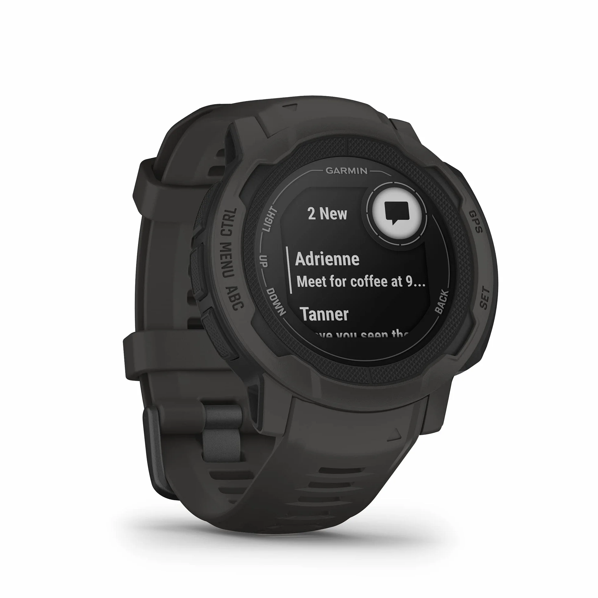 Garmin Instinct 2, Smartwatch, 45mm, Rugged design, Autonomia 28 giorni, +30 app multisport, GPS, Cardio, SpO2, Activity Tracker 24/7, Connect IQ (Graphite) (Ricondizionato)