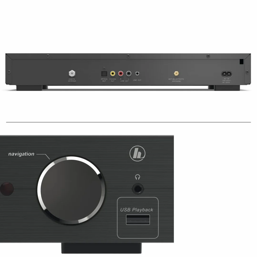 Hama Sintonizzatore HiFi DIT2006BT con radio Internet, DAB/DAB+, Bluetooth
