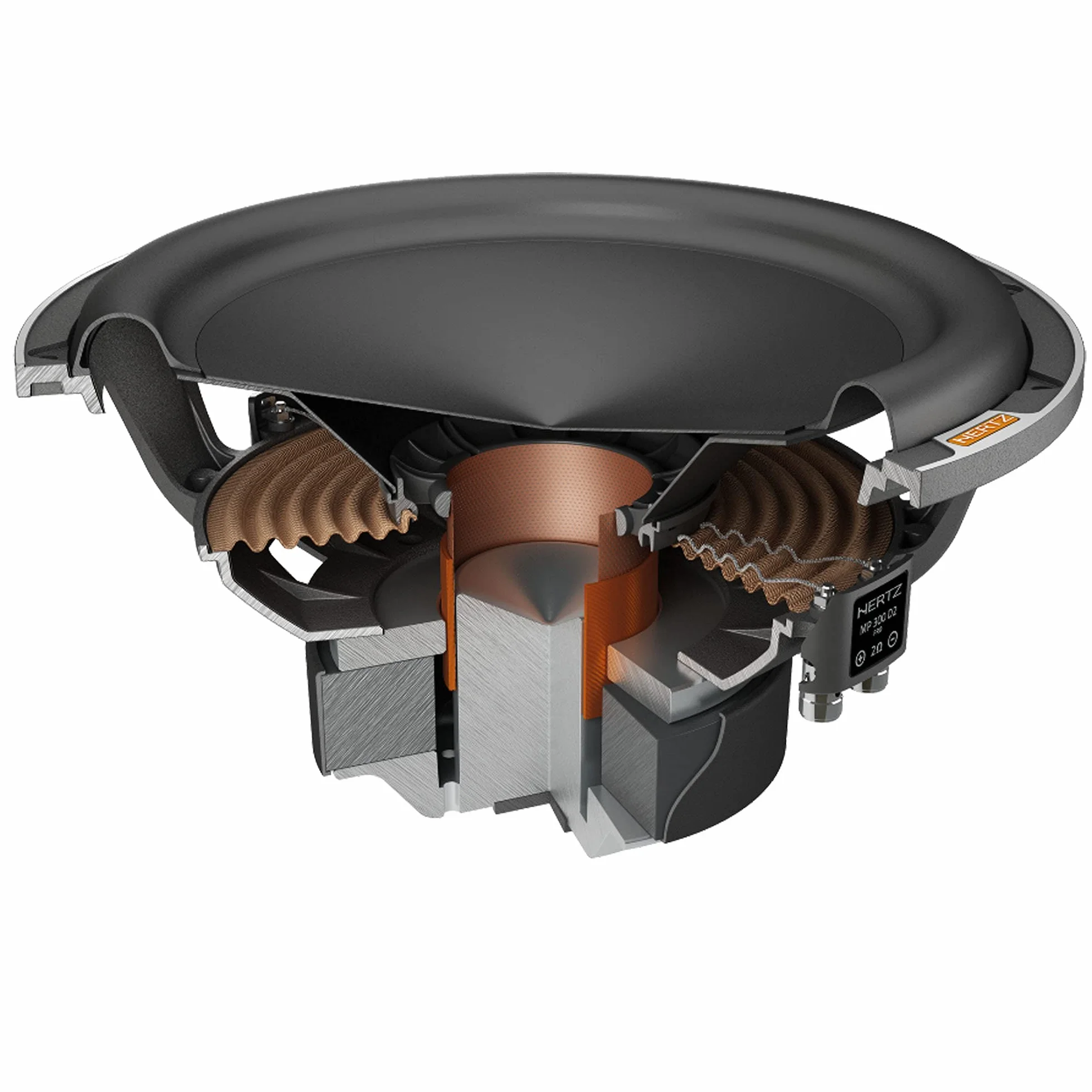 Hertz MP 300 D2.3 PRO Subwoofer 2+2 Ohm Doppia Bobina 600 W RMS