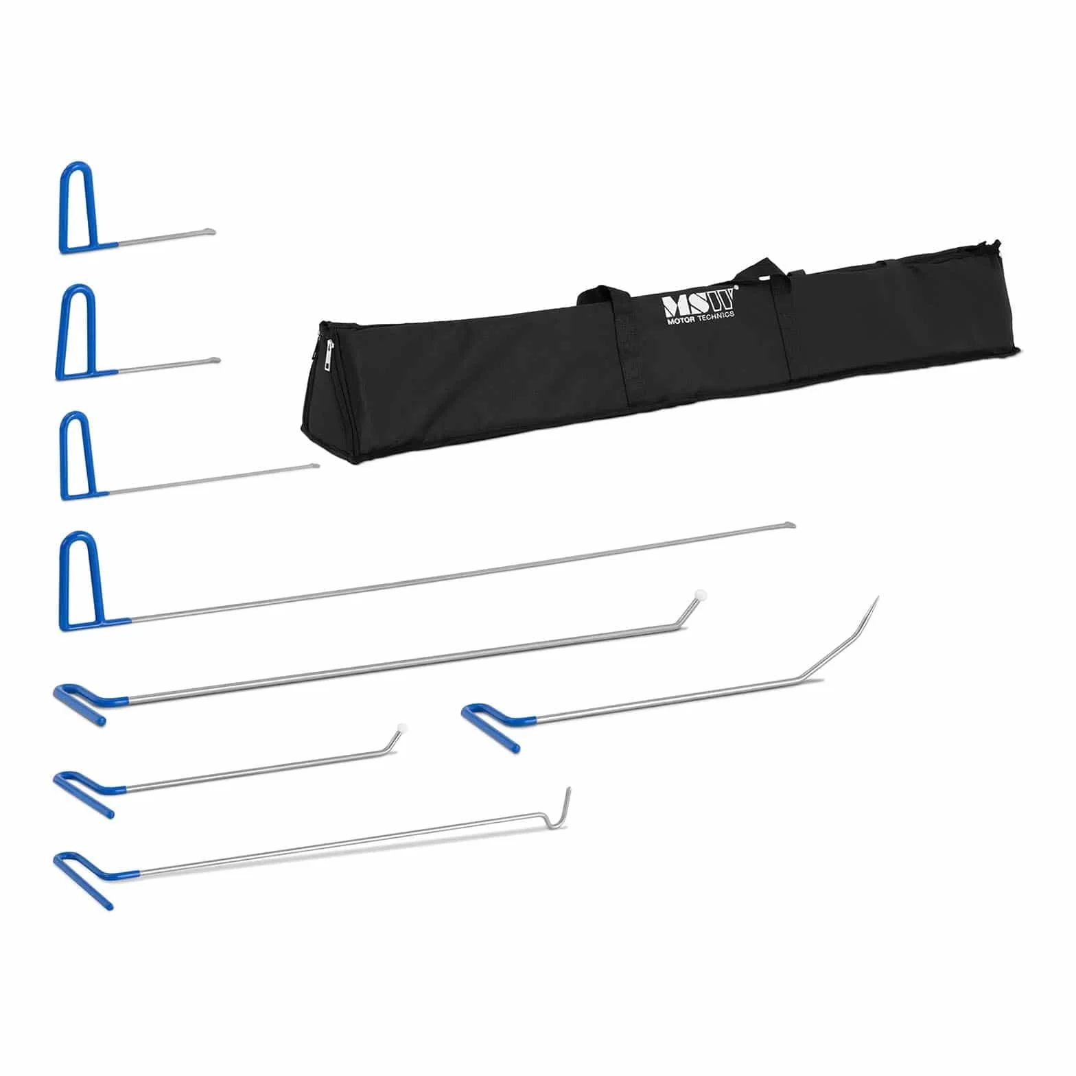 MSW Kit Leve Levabolli Auto Professionale Tirabolli Carrozzeria Ammaccature MSW-DENTPULLER.SET13 (Set da 8 Pezzi, Acciaio Inox)