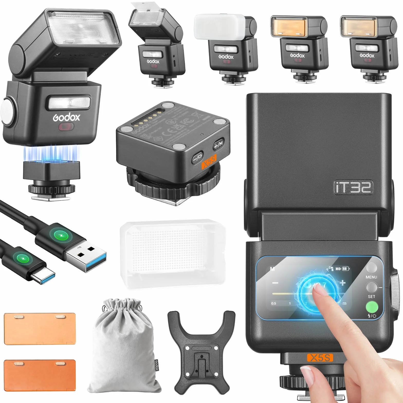 Godox IT32 Flash TTL 2.4G GN18 Sony Camera