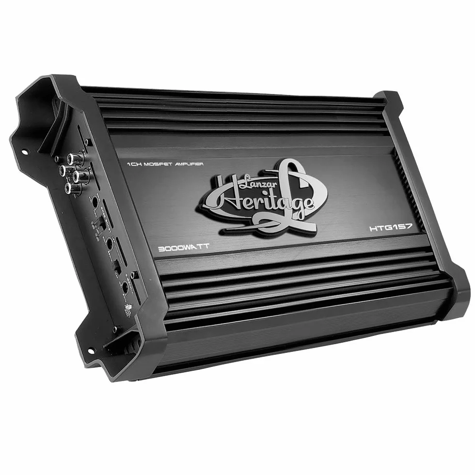 Lanzar HTG157 - Blocco amplificatore MOSFET mono 3.000 W, 2 Ohm, nero