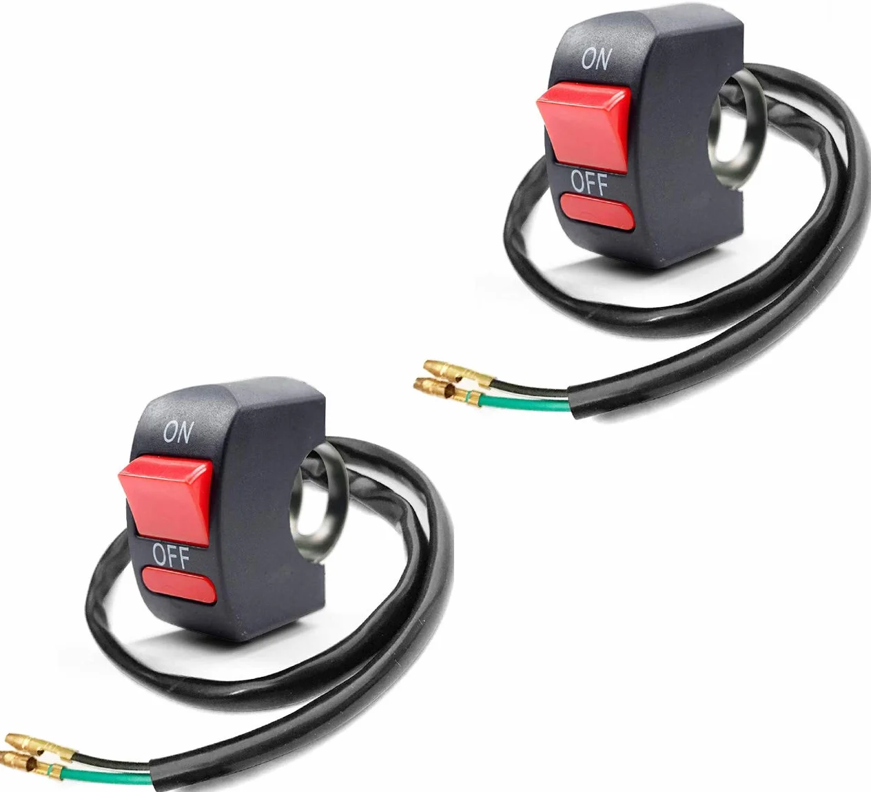 Greluma Interruttore a Levetta On Off Manubrio Motociclo per U5 U7 U2 LED Faro Scooter