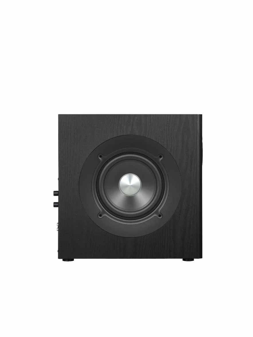 Edifier SUBWOOFER ATTIVO T5s – Woofer da 8 pollici – 70 Watt – Filtro passa-basso – Frequenza fino a 35 Hz – Alloggiamento in MDF per una risonanza ridotta – Standby – Connettori RCA (T5s NERO)