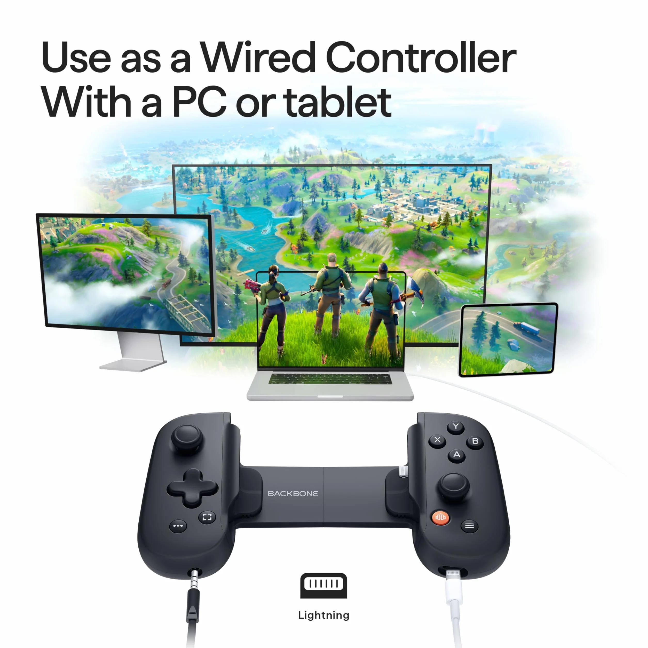 BACKBONE One Mobile Gaming Controller per iPhone (Lightning) - 2nd Gen - Trasforma il tuo iPhone in una console di gioco - Gioca a Xbox, PlayStation, PC e App Store (3 mesi di Apple Arcade inclusi)