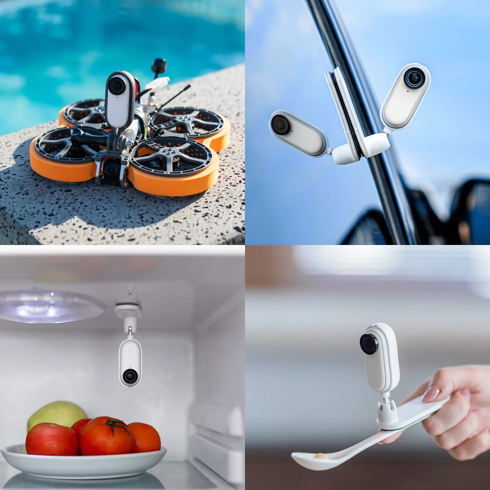 Insta360 GO 2 - Piccola Action Camera, Pesa 27 g, Impermeabile, Stabilizzazione, Cattura POV, Sensore 1/2.3", con Custodia di Ricarica e Accessori per Fotocamera Indossabile per Viaggi, Sport, Vlog