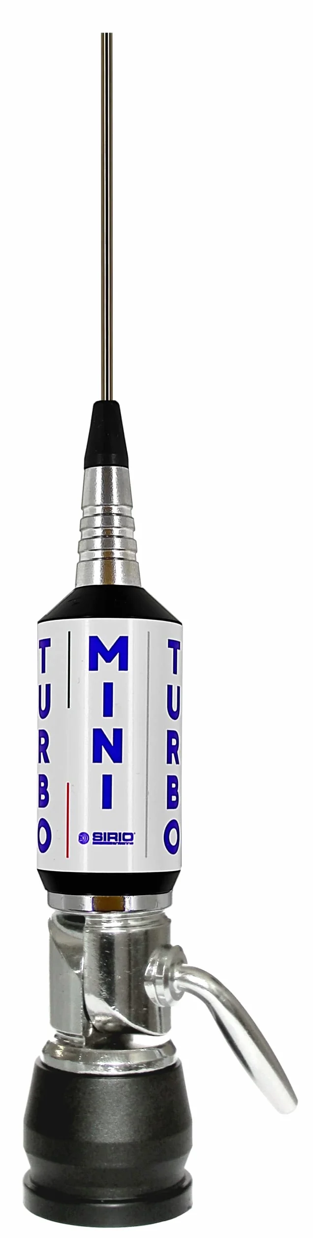 SIRIO MINI TURBO 'S' COAX ANTENNA VEICOLARE PER CB LUNGHEZZA: 1250mm POTENZA MASSIMA: 800W (WHITE)