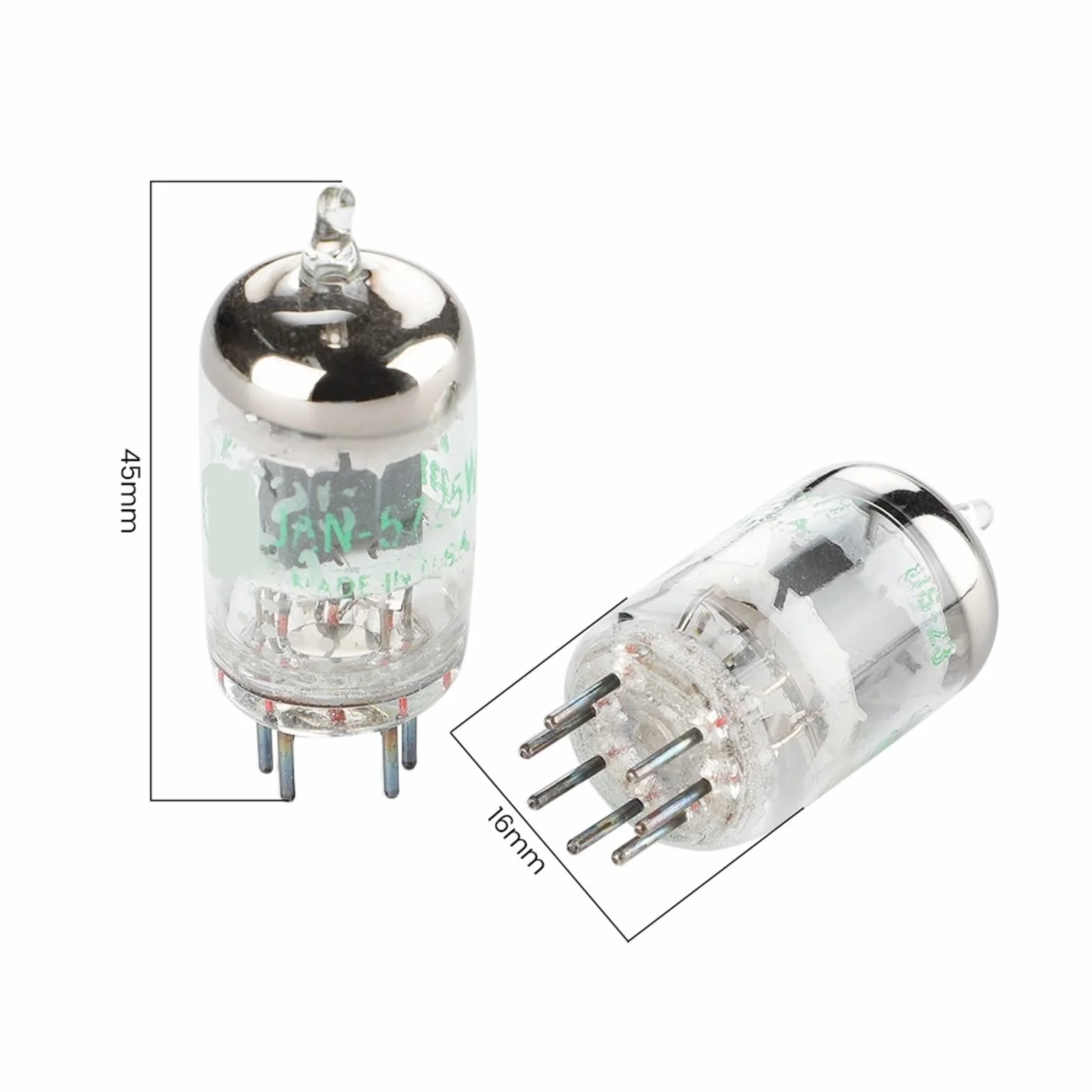 Amplificatori a valvole 5725W Ricambio per 6AK5, 6K4, EF95, 6J, 6J2 - Confezione da 2