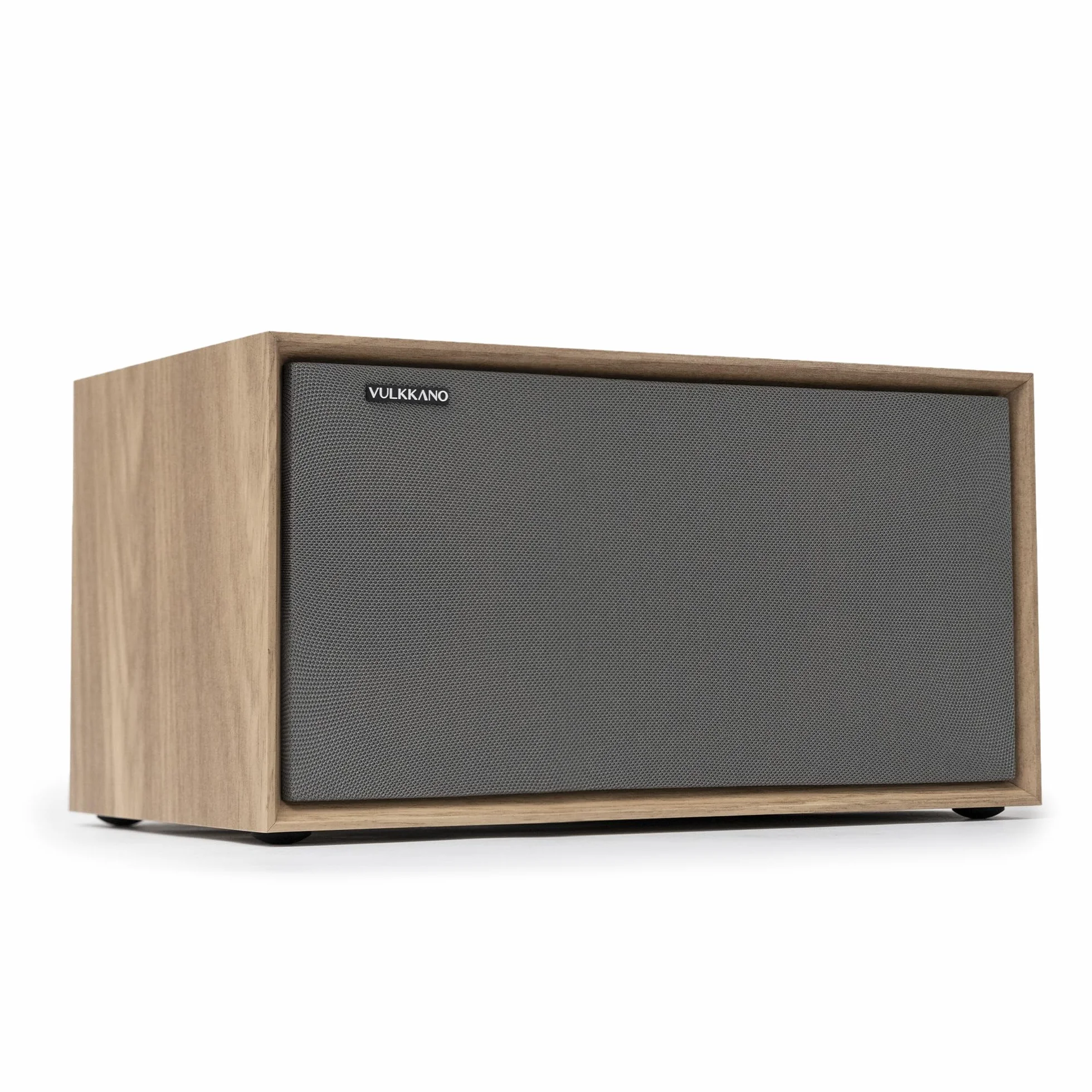 VULKKANO T40 ARC Cassa Amplificata con Woofer da 4", Bluetooth 5.0, HDMI ARC, Optica, RCA, USB, Altoparlante da tavolo, per la TV o per lo Scaffale, Colore Brown