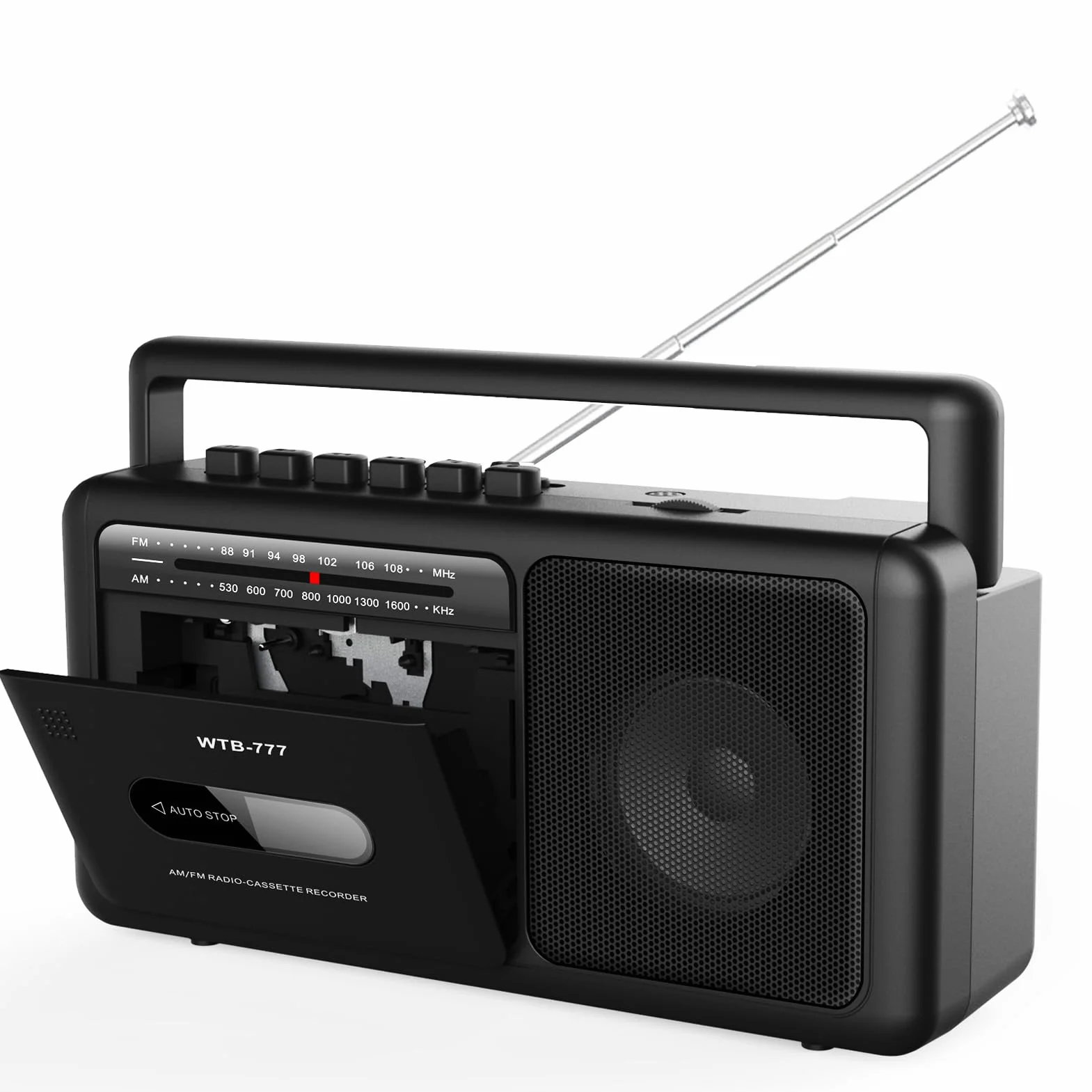 Lettore a cassette portatile Bluetooth USB vintage registratore