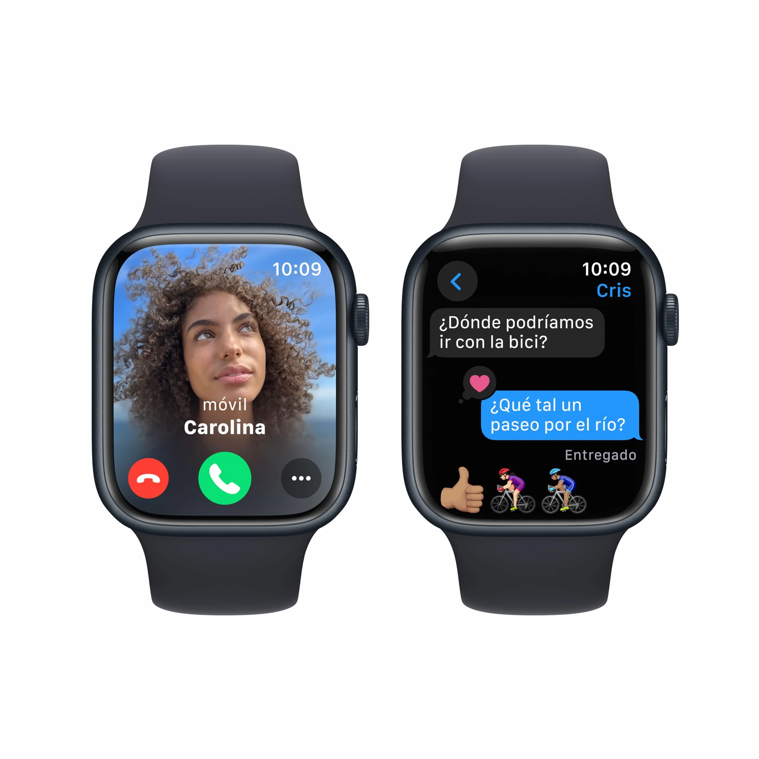Apple Watch Series 9 GPS 45 mm Aluminium Case Mezzanotte Sport Band M/L Ricondizionato