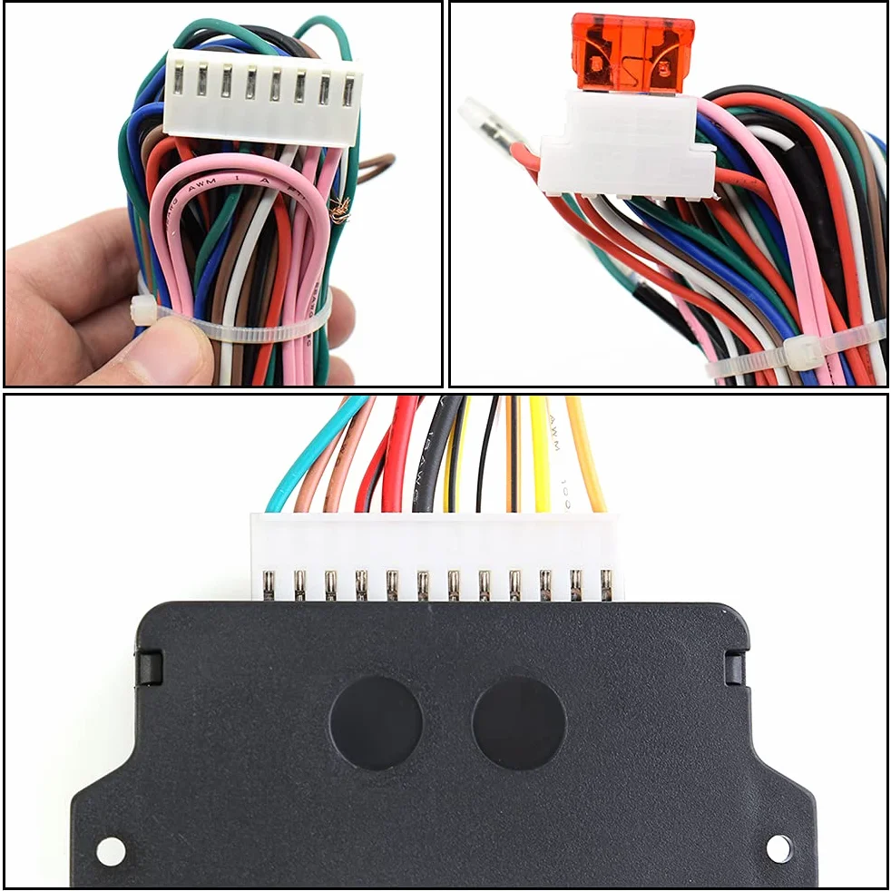 XUKEY Chiusura Centralizzata Universale per Auto, Sistema Keyless Entry con 2 Telecomandi, Serratura per Auto con Chiusura Centralizzata, Set di Conversione per Auto