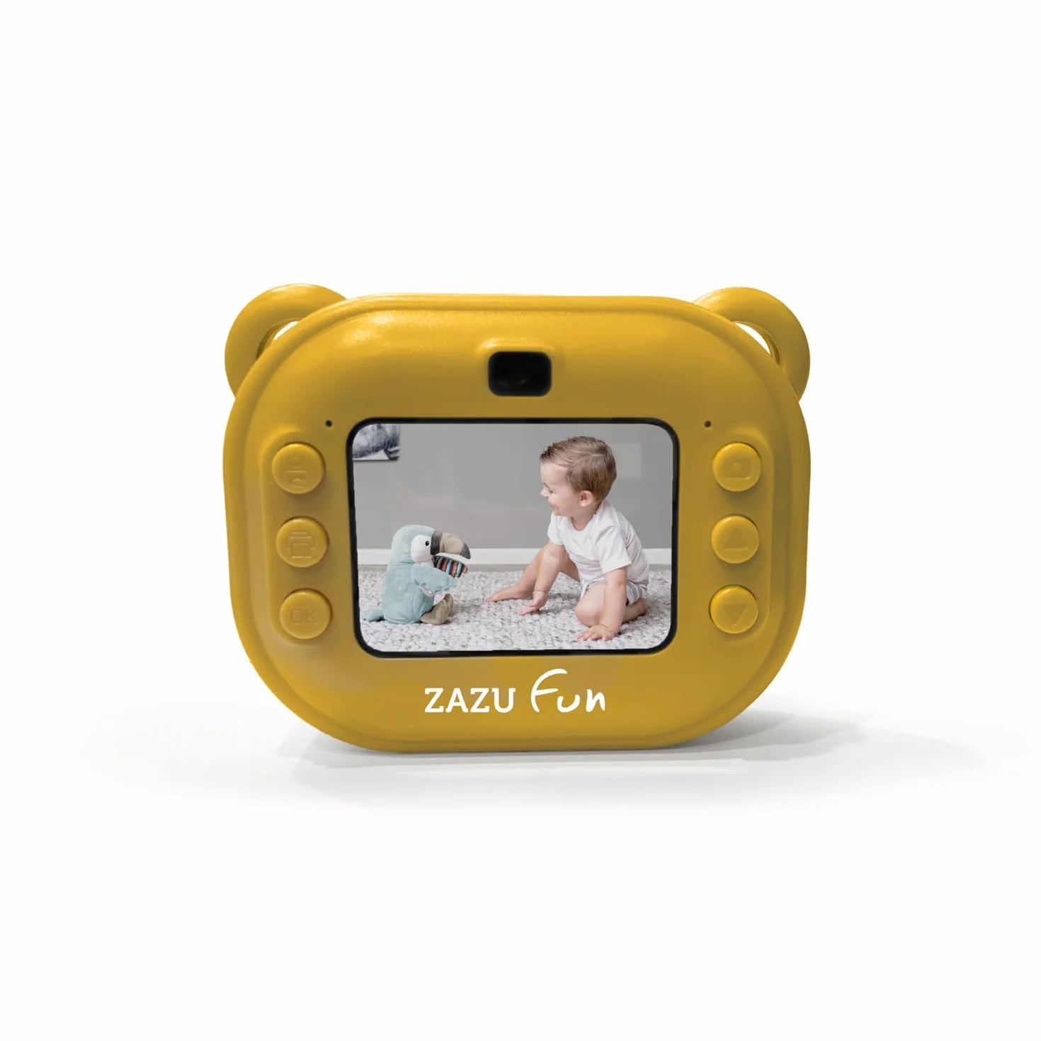 ZAZU Fotocamera digitale istantanea per bambini, foto ad alta risoluzione da 48 MP, display a colori da 2", video Full HD 1080P, stampa termica senza inchiostro, batteria ricaricabile, con 2 rulli di