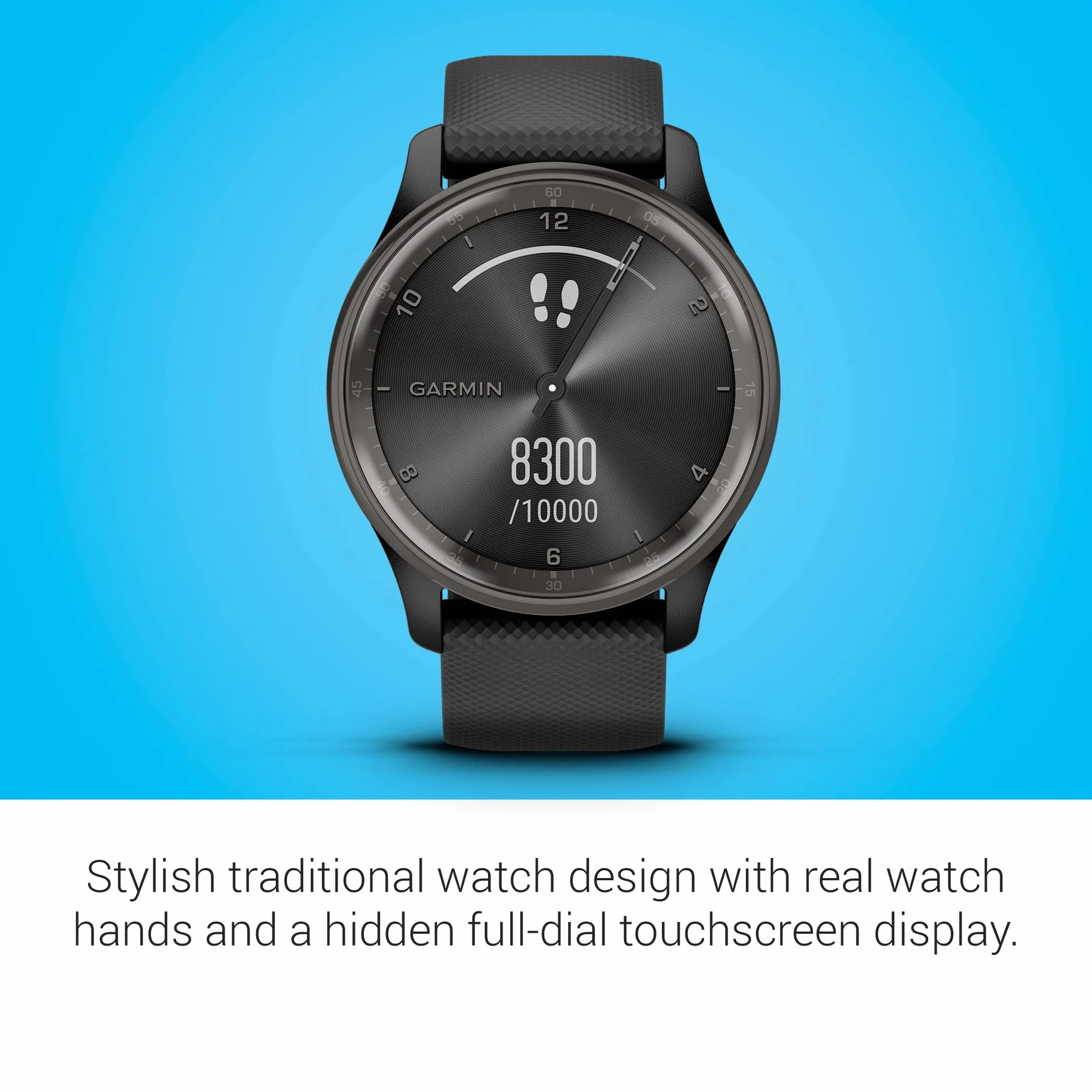 Garmin vívomove Trend, Smartwatch, Cassa 40mm, Touchscreen LCD e Lancette, Notifiche, SMS emergenza, Cardio, SpO2, GPS connesso, Monitoraggio 24/7, Sleep Score (Peach Gold & White) (Ricondizionato)