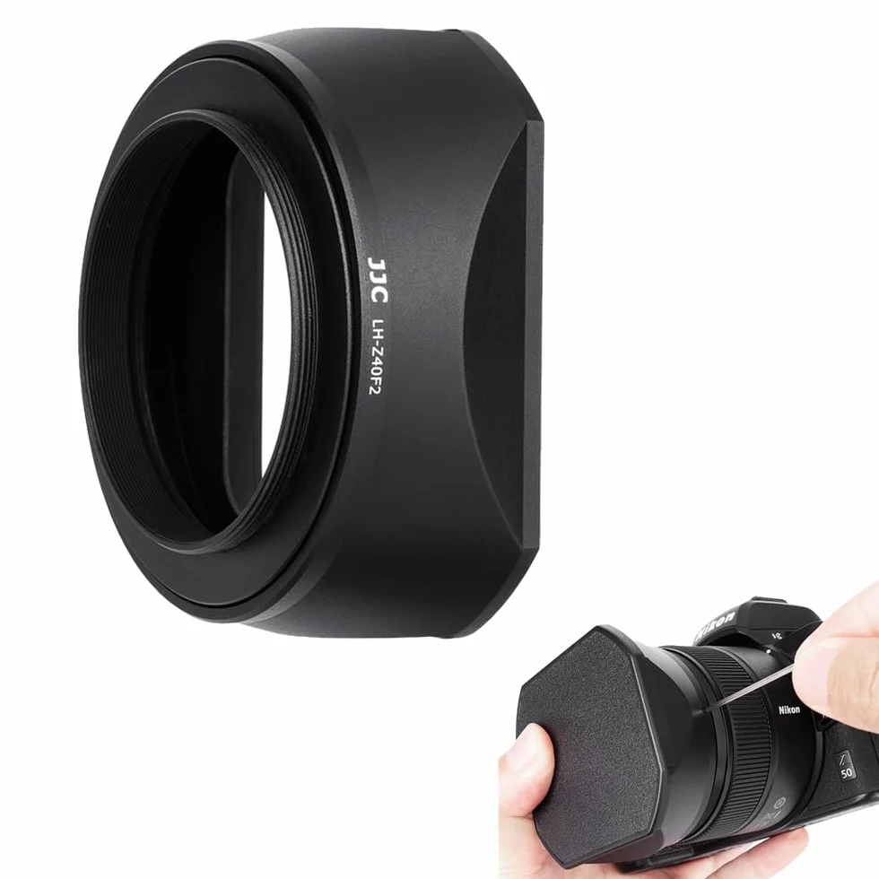 JJC Paraluce quadrato con cappuccio per Nikon NIKKOR Z 40mm f/2 (SE) Lens & NIKKOR Z 40mm f/2 Lens & NIKKOR Z 26mm f/2.8 Obiettivo DSLR Fotografia