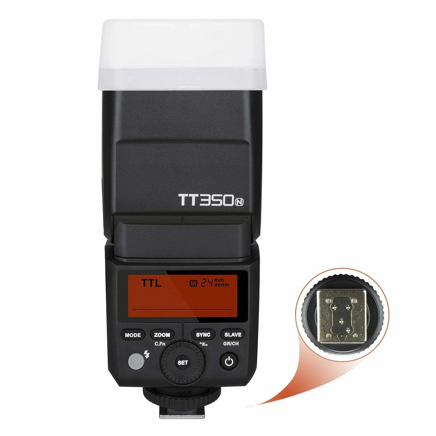 Godox TT350N Flash Thinklite TTL Speedlite 2.4 G HSS 1/8000s GN36 Compatibile per Nikon D810 D800 D750 DSLR D700 D610 D7100 D5200 D90 e Senza Specchio Digital Fotocamera