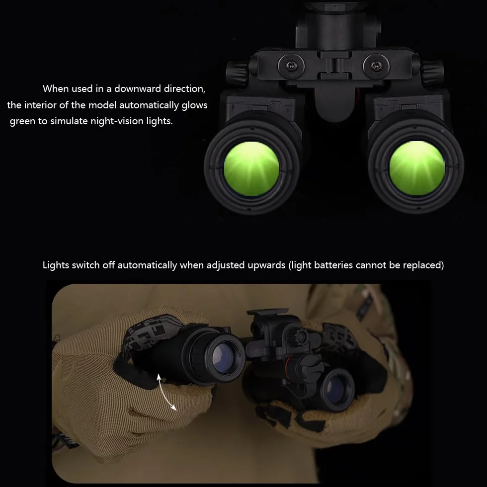 Modello tattico GPNVG 18 Dummy, modello di occhiali per la visione notturna, per il casco tattico NVG Mount | per la visualizzazione Cosplay