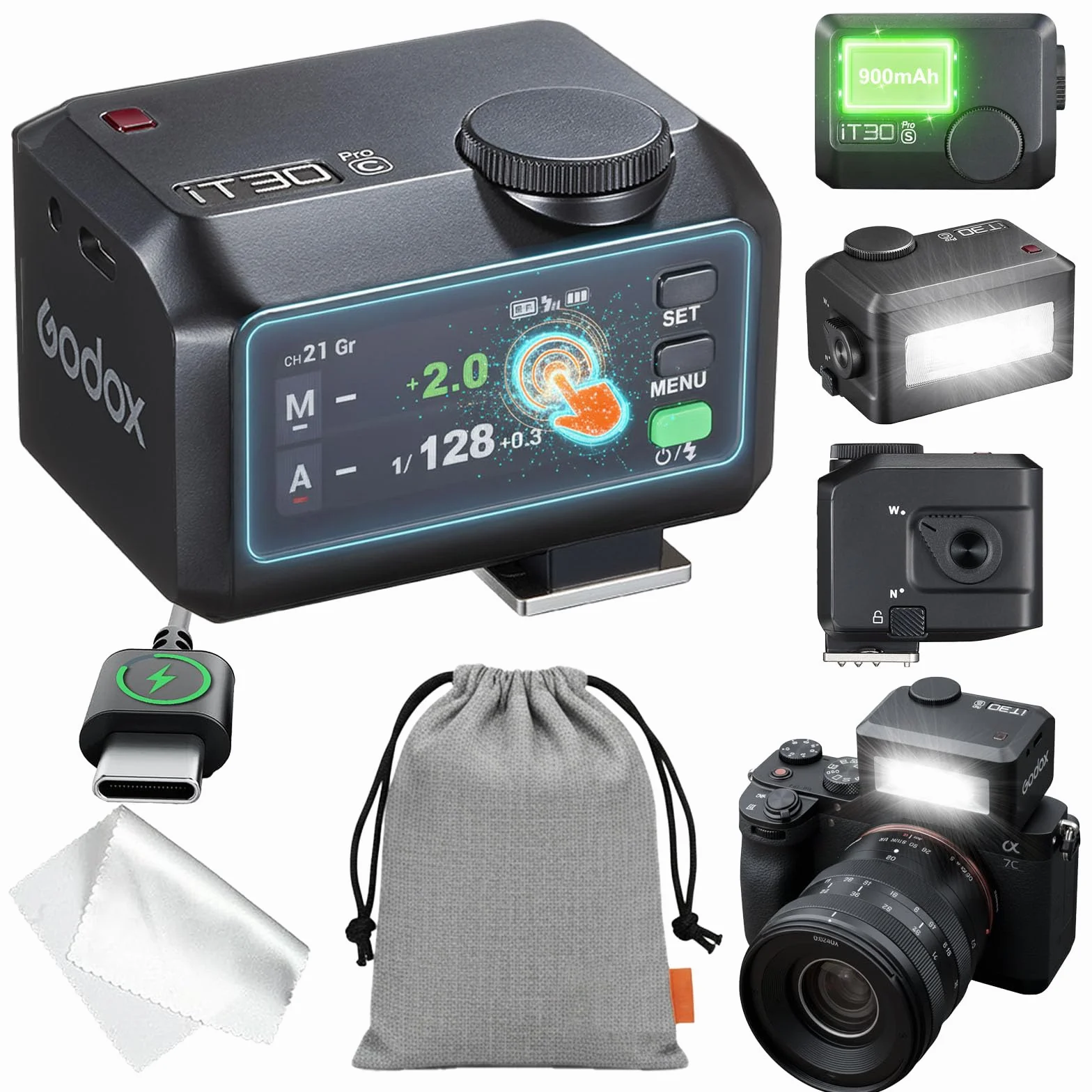 Godox IT30Pro C Speedlite TTL HSS 1/8000s do Canon EOS