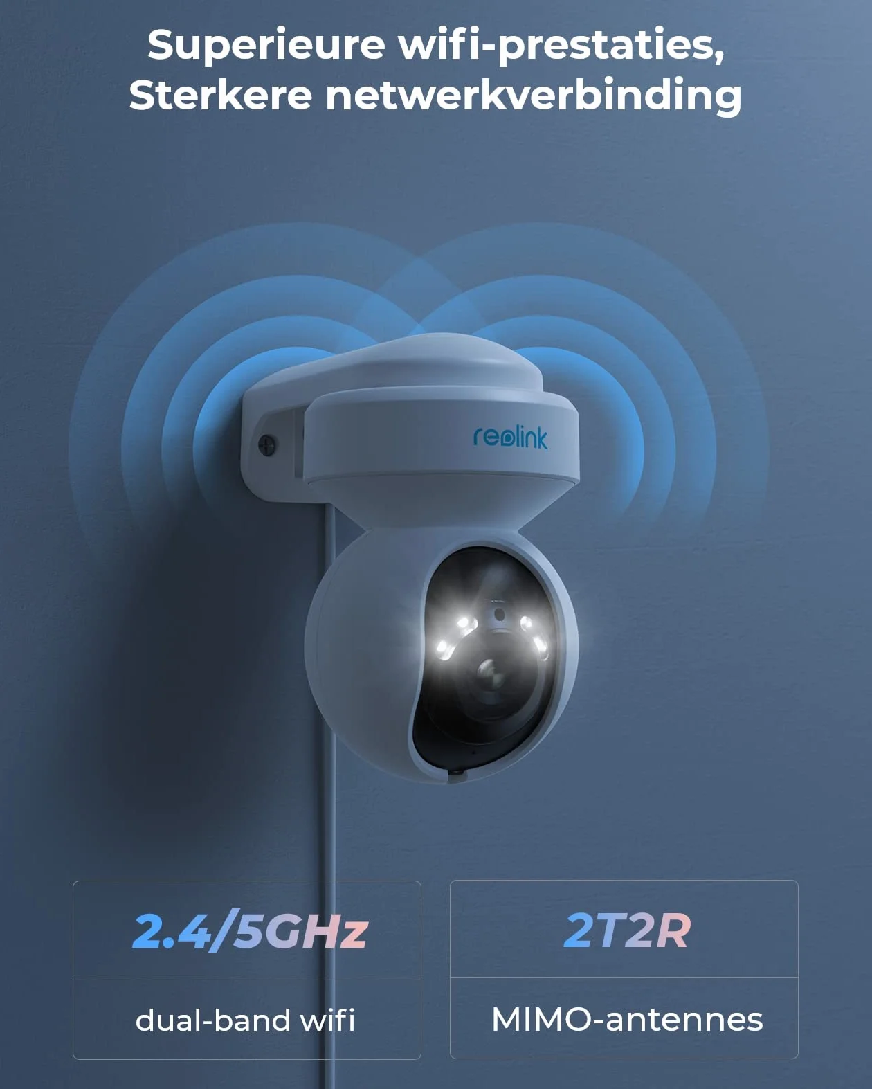 Reolink 5MP PTZ Telecamera Wi-Fi Esterno con Wifi 2,4/5 GHz, Visione Notturna a Colori, Crociera Automatica & Tracciamento, Rilevazione Umana, Audio Bidirezionale, Cloud, E1 Outdoor (Ricondizionato)