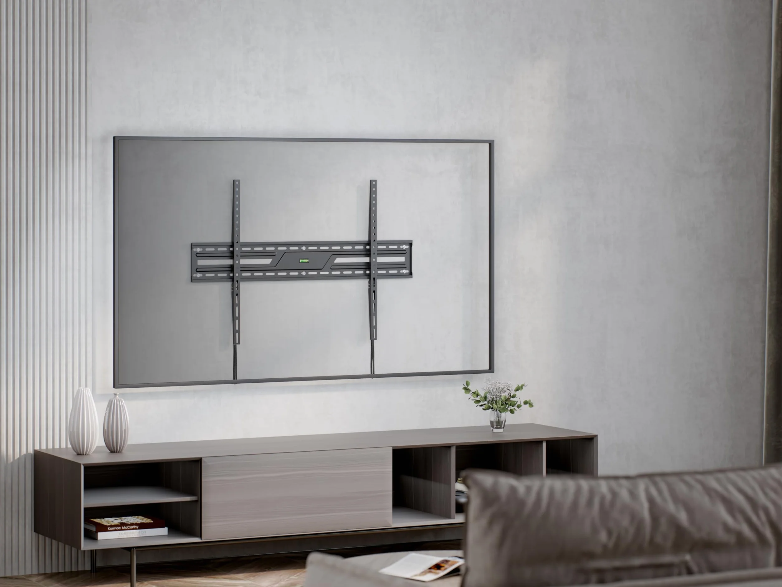 Supporto TV da Parete Fisso 60-100" Extra Slim VESA 900x600 Nero Superior Electronics SUPSTV007