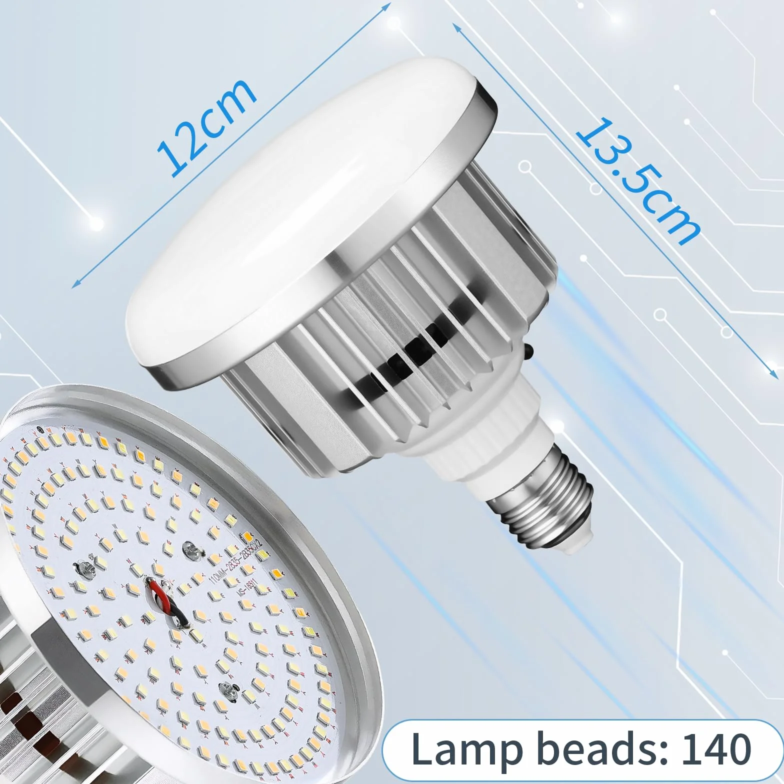 2 x 135 W Lampada Fotografica Foto Luce, 3000K-6500K, E27, con Telecomando, Basso Consumo, Compatibile con Softbox e Ombrelli Fotografici, per Video, Studio Fotografico