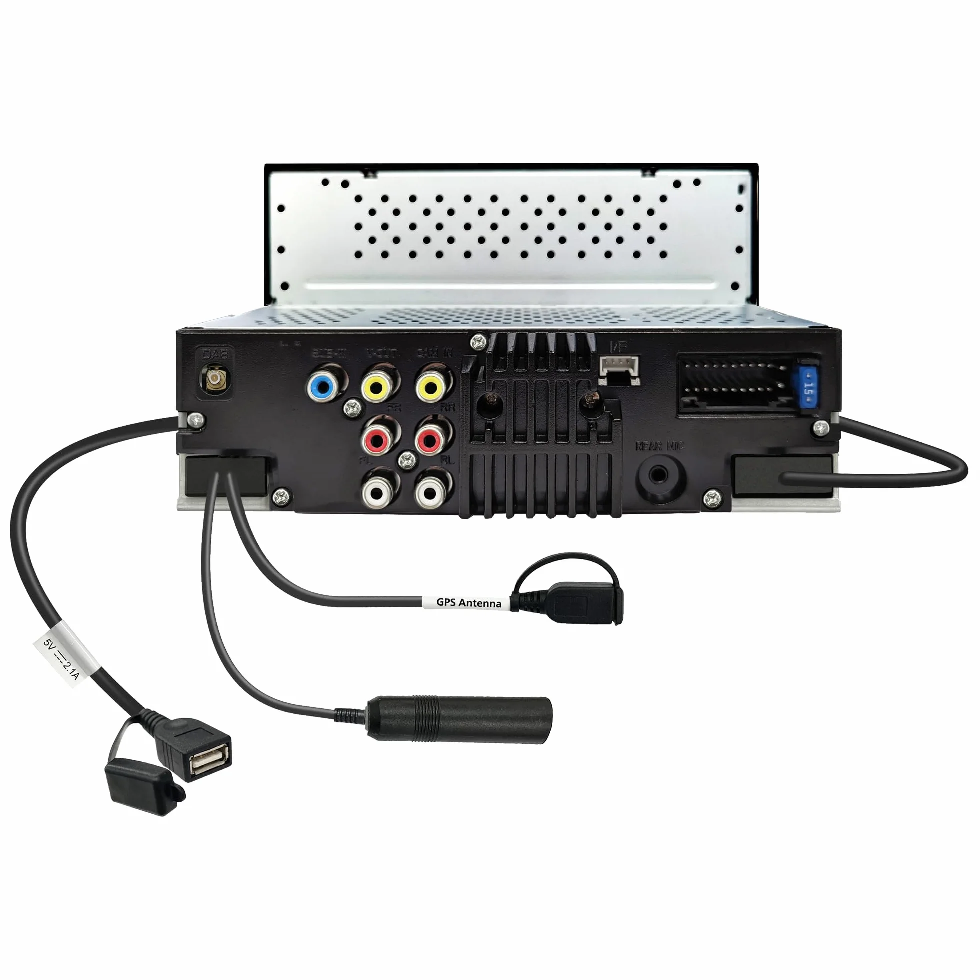 KENWOOD DMX6523DABS AV Mechless 6,8" WSVGA, DAB+, CarPlay/Android Auto wireless/cavo, Wireless Mirroring 2-Way, Bluetooth, Ingresso retrocamera – Nero