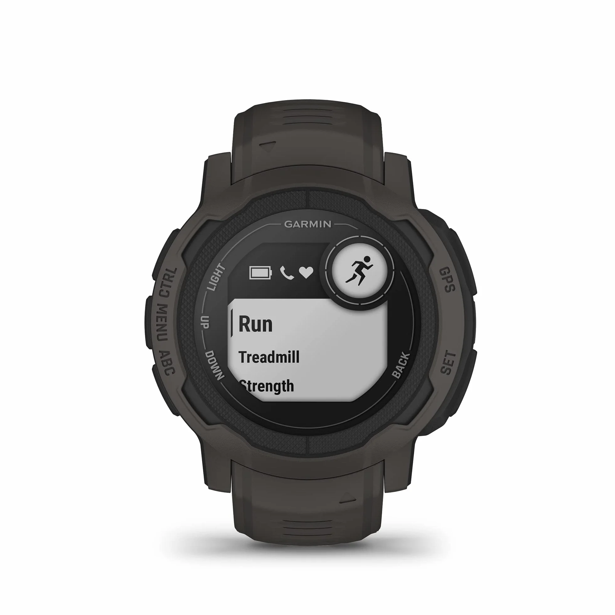 Garmin Instinct 2, Smartwatch, 45mm, Rugged design, Autonomia 28 giorni, +30 app multisport, GPS, Cardio, SpO2, Activity Tracker 24/7, Connect IQ (Graphite) (Ricondizionato)