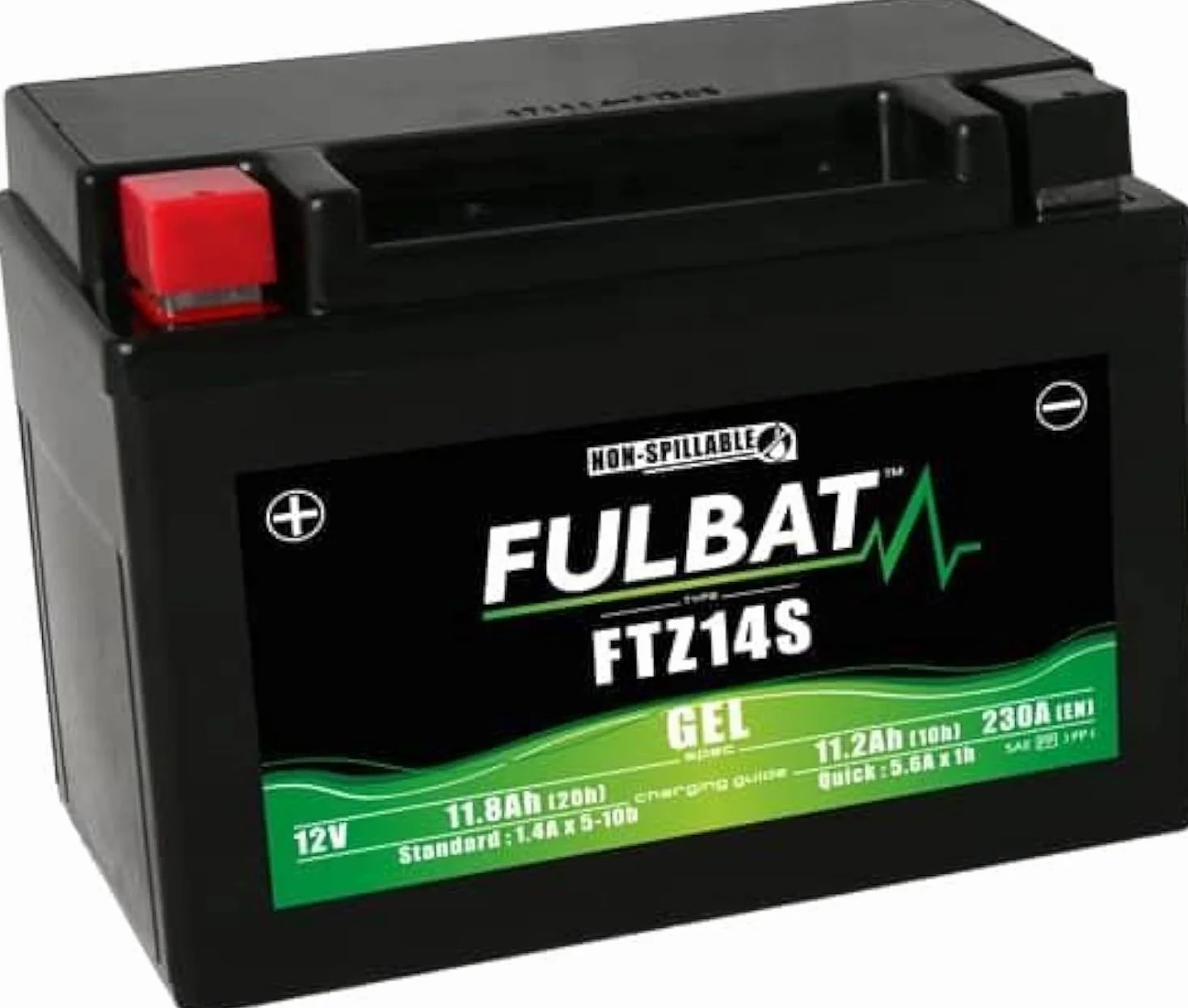 FULBAT SLA YTZ14S 12V 11,2Ah 230A Bateria 150x88x110mm