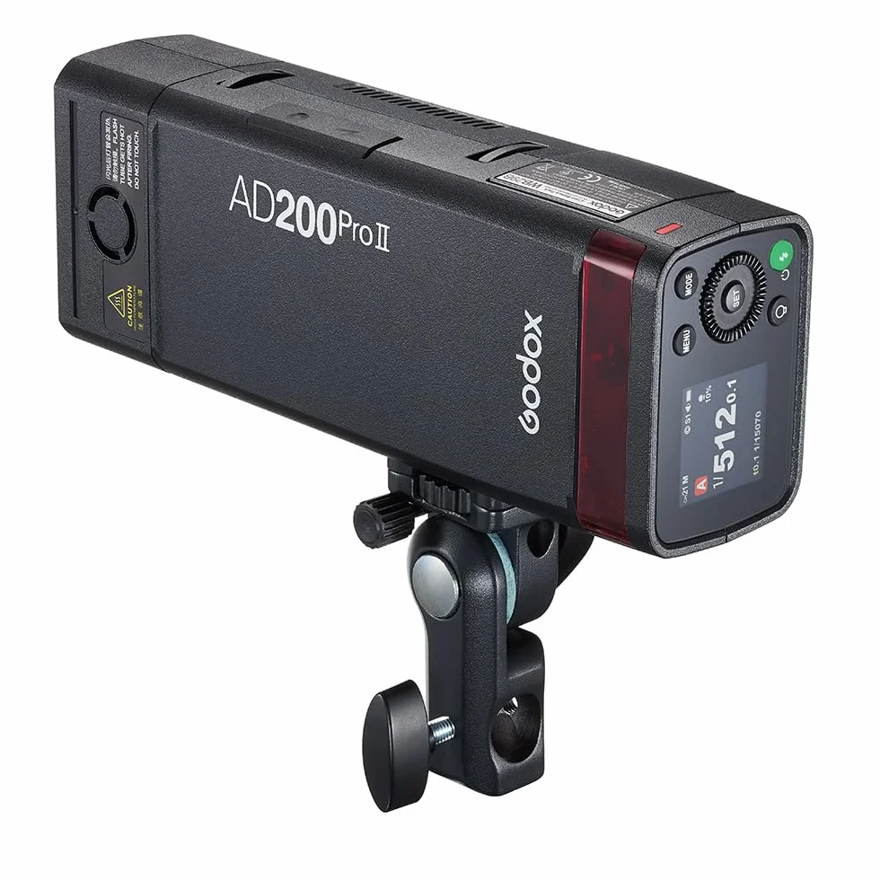 Godox AD200Pro II 200Ws Flash - HSS 1/8000s, 2.4G Wireless X-System, 0.01-1.8s Recycling, 2980mAh Batteria, TTL Compatibile con Canon/Nikon/Sony, aggiornamento da AD200Pro