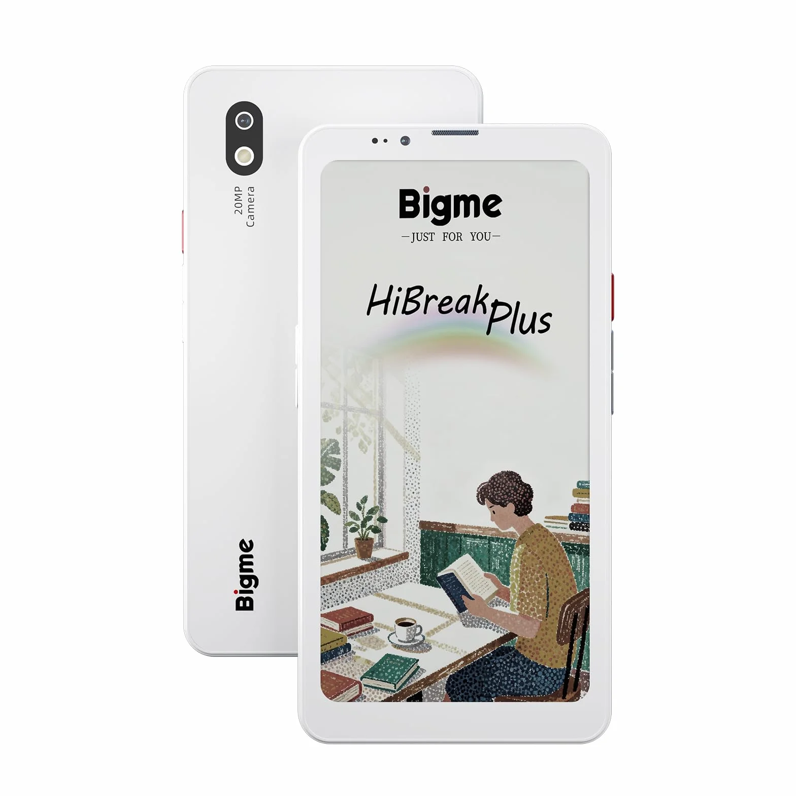 Bigme HiBreak Plus - Lettore e-book a colori, 6,13 pollici, Android 14, 4 + 64 GB, 4G, Dual SIM, con pennino capacitivo