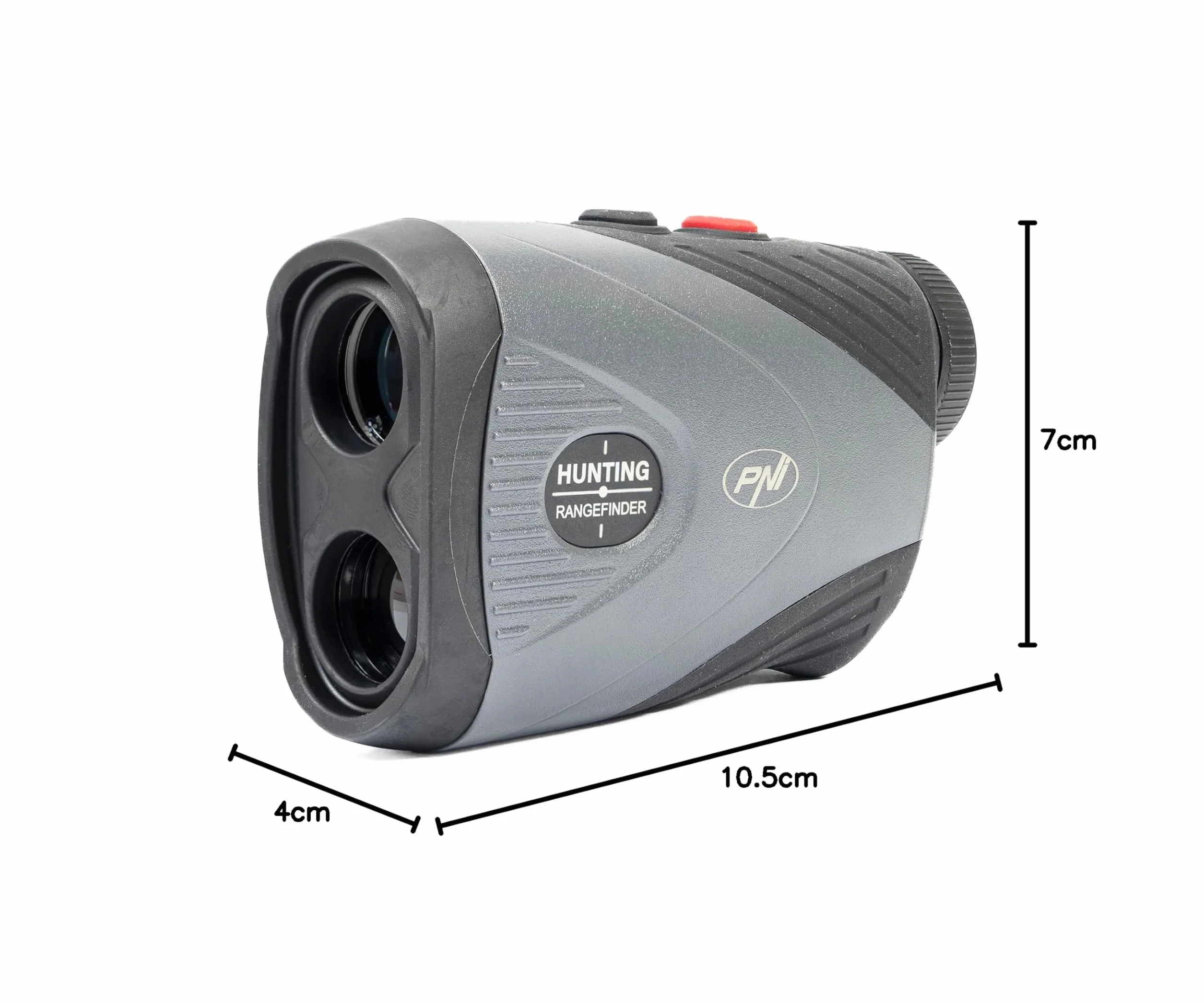 Telemetro laser PNI Hunting TL700, 1100 m, zoom 7x, IP54, misurazione della distanza e della velocità, per caccia, golf, tiro