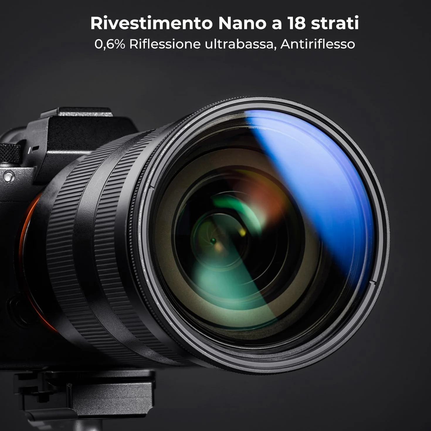K&F CONCEPT Filtro Variabile ND2-32 (1-5 Stops) Filtro Densità Neutra di Vetro Ottico per Obiettivi 77mm con 3 Pezzi di Panno per Pulizia(Serie Nano-K)