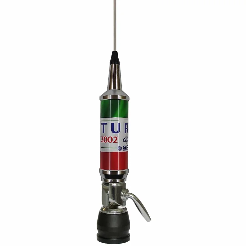 SIRIO ANTENNA CB TURBO 2002 CON ATTACCO PL (Cavo e base magnetica opzionali) (ITALIA)