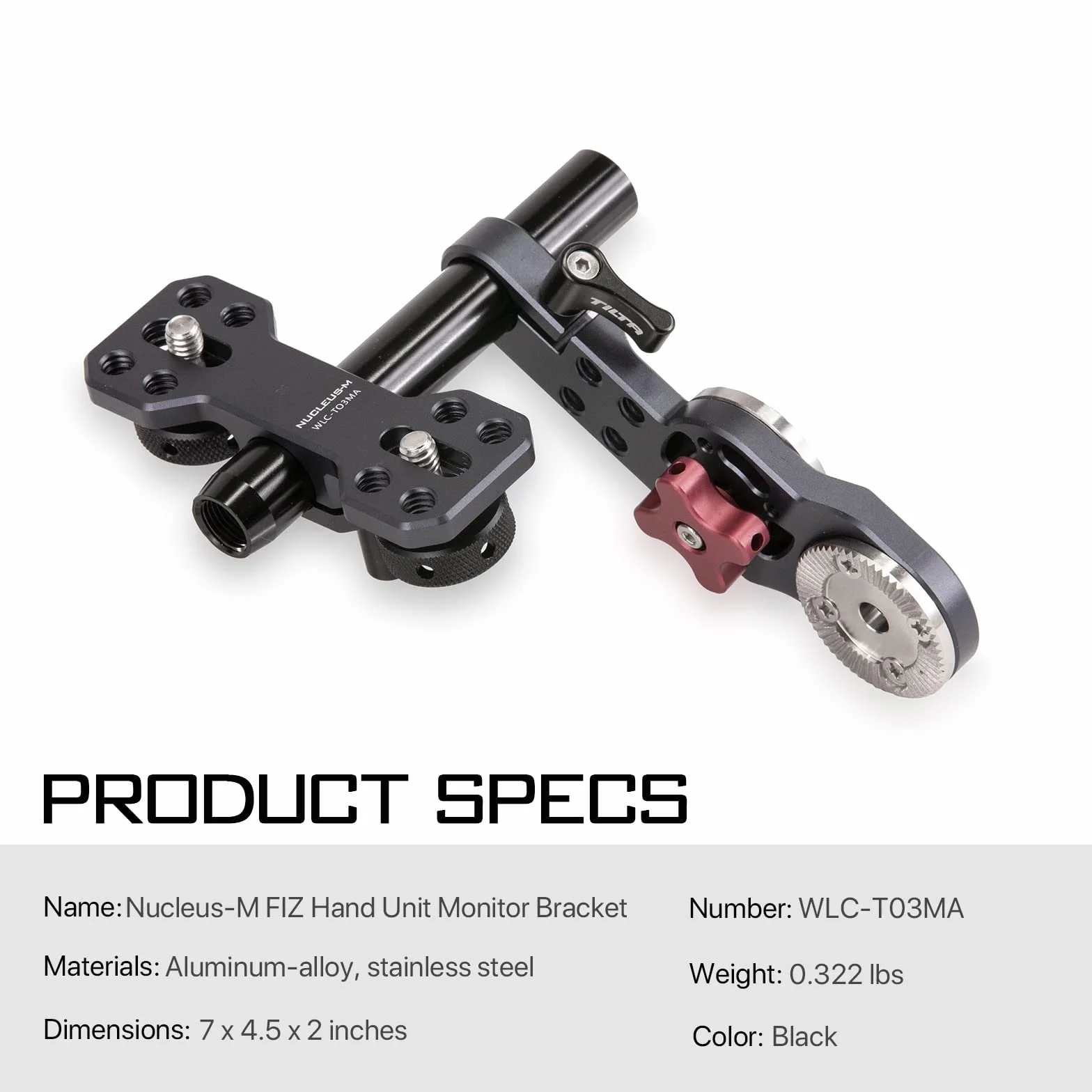 TILTA Nucleus-M FIZ Staffa per monitor dell'unità manuale per il sistema di controllo dell'obiettivo senza fili Nucleus-M Follow Focus Accessori WLC-T03MA