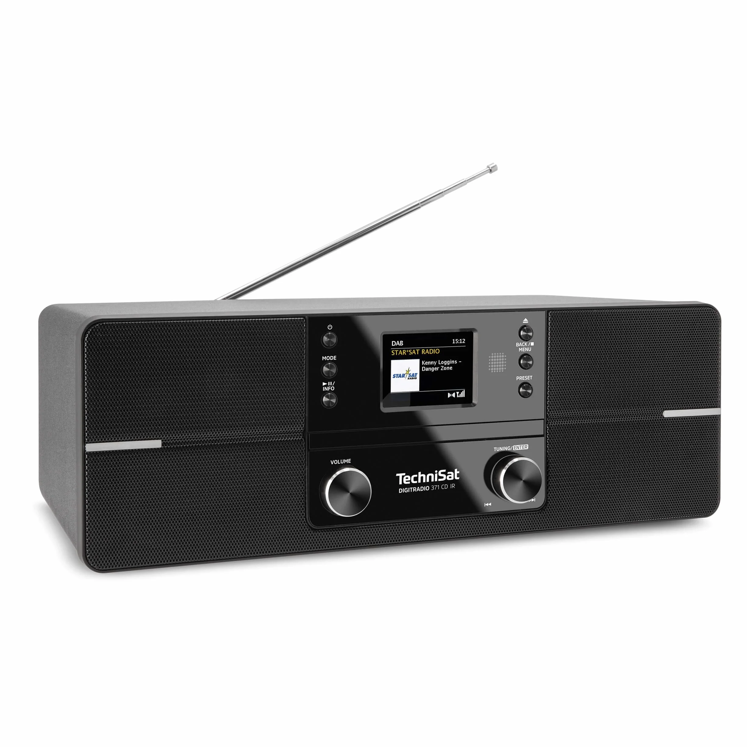TechniSat DIGITRADIO 371 CD IR Internetradio Stereo DAB+ VHF CD WLAN Bluetooth 10 W nero