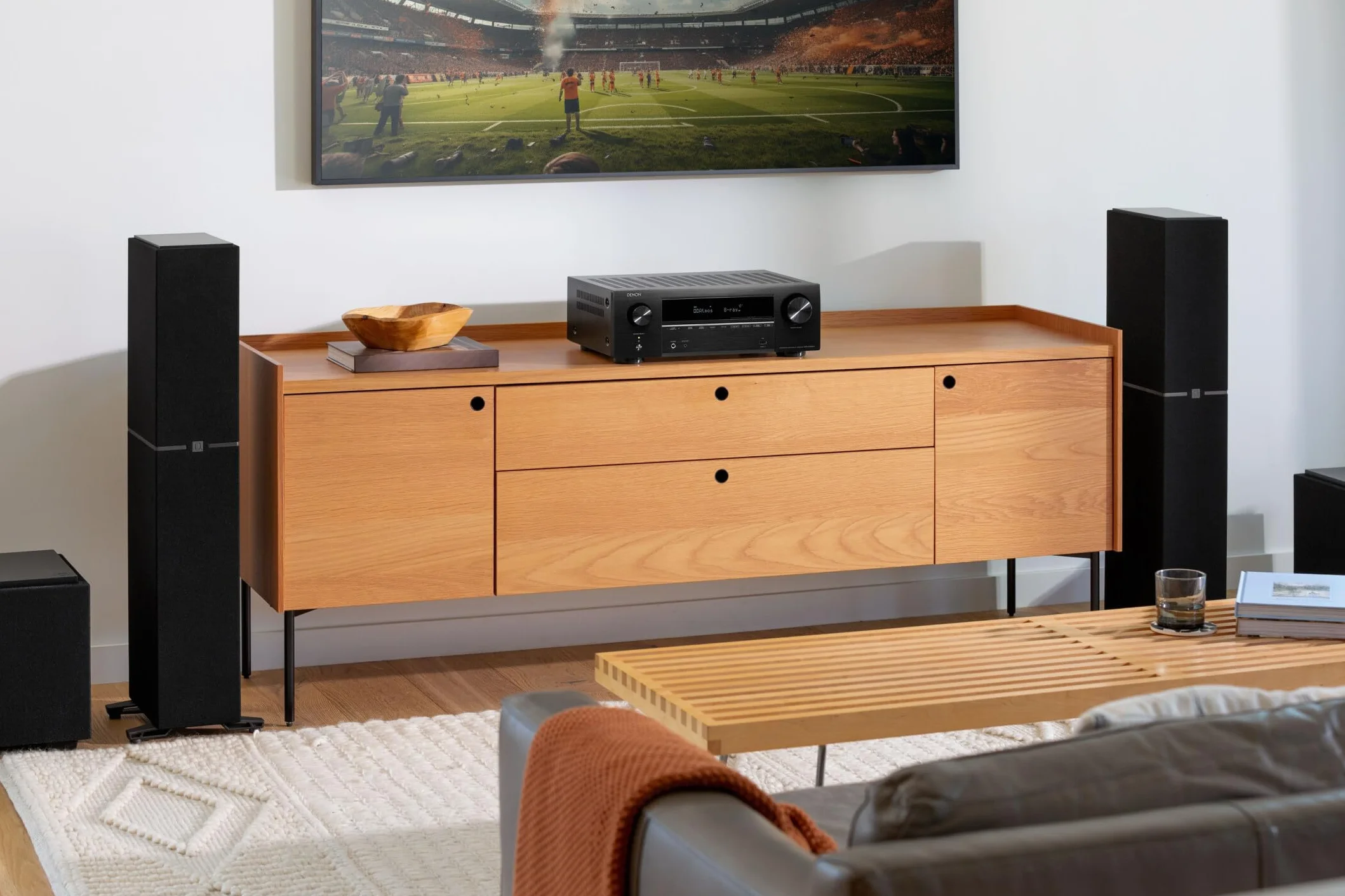 DENON Amplituner AVR-X1800H DAB Czarny