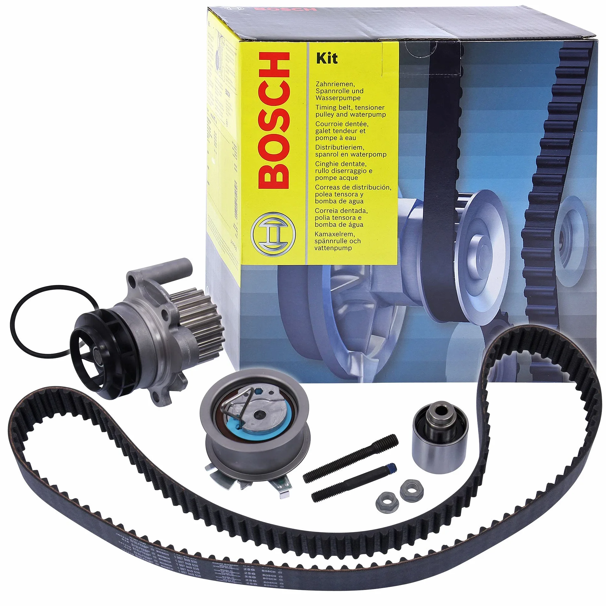 BOSCH Pompa acqua + Kit cinghie dentate 1987946477