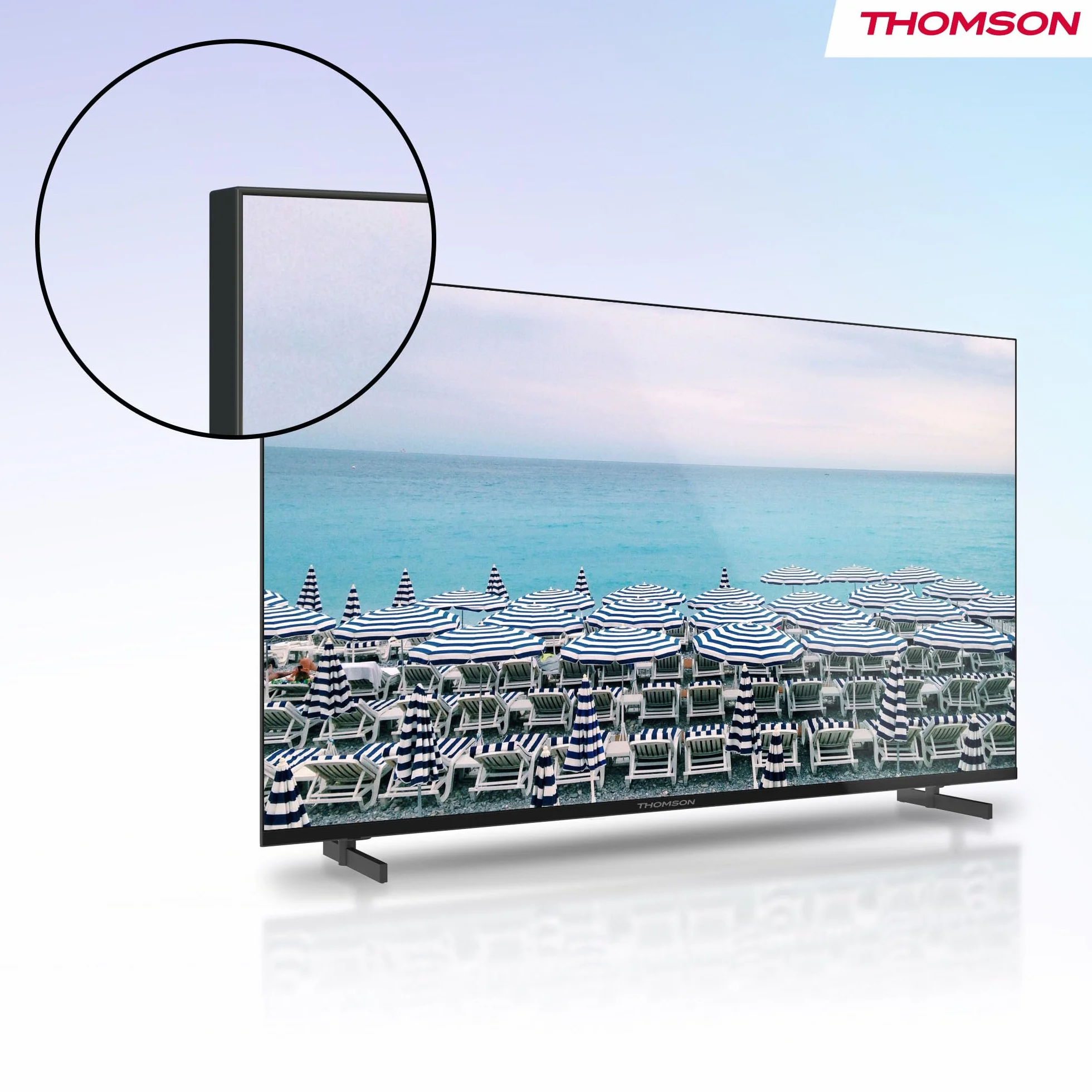 Thomson TV 24 Pollici (60 cm) HD Easy TV, TV Digitale LED (Non-Smart), Triplo Tuner (DVB-T/T2/C/S/S2), Dolby Audio, Modalità Hotel, Lettore Multimediale, Telecomando Retroilluminato, 3x HDMI
