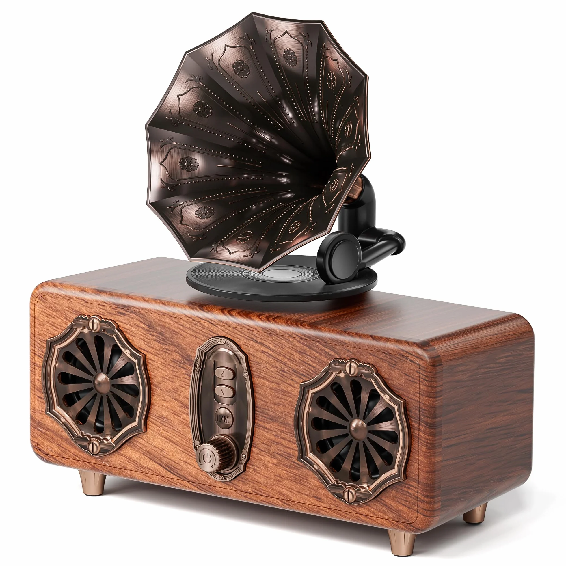 COLSUR Altoparlante Bluetooth 5.4 Retro Vintage FM Radio 10W 1800mAh Portatile Wireless per iPhone Android