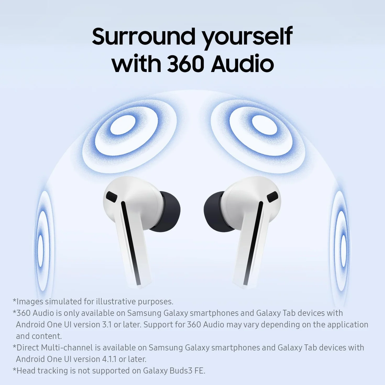 Samsung Galaxy Buds3 FE (2025, versione CAD e garanzia) - Auricolari Bluetooth grigi con traduzione live in tempo reale AI, accoppiamento e commutazione automatica, resistenza al sudore e all'acqua
