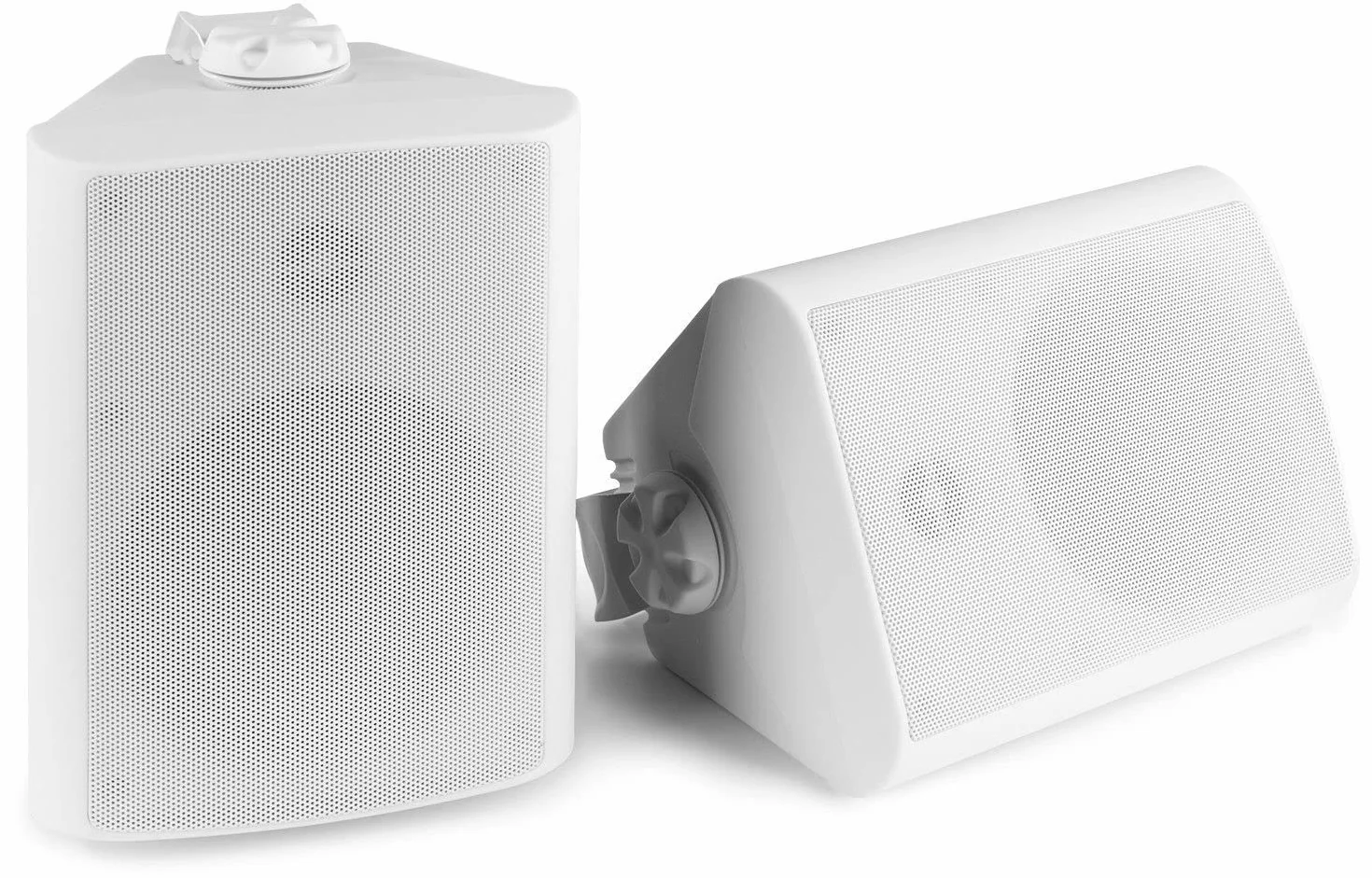 Power Dynamics BGO50 Set di Diffusori - Altoparlante a 2 Vie, Woofer da 5,25", Driver Tweeter da 3/4", Potenza di Picco: 120 W, Uso Interno/Esterno, Attacco Flangia, Montaggio a Parete, Bianco