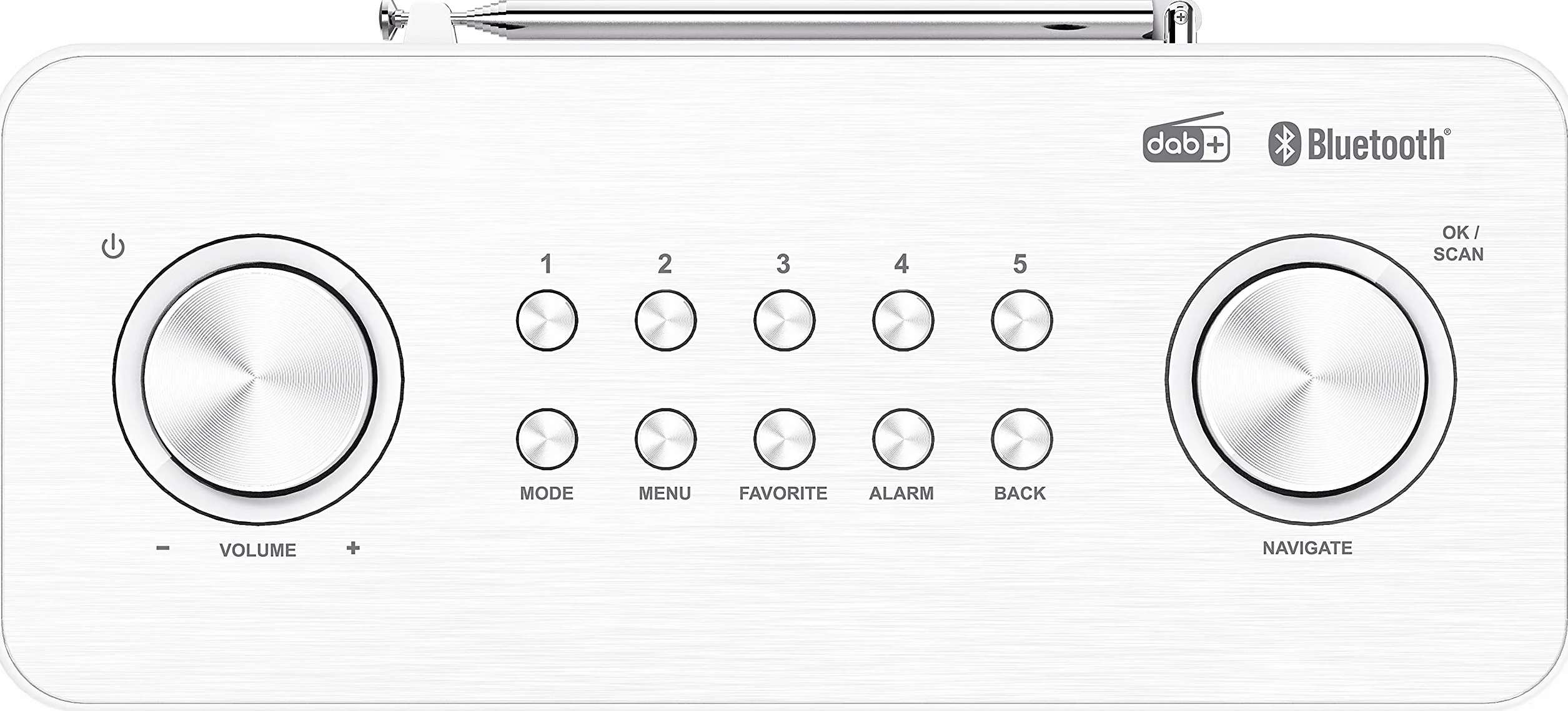 KENWOOD CR-ST80DAB-W - Radio stereo compatta - DAB+, FM-RDS - Bluetooth - Display TFT a colori
