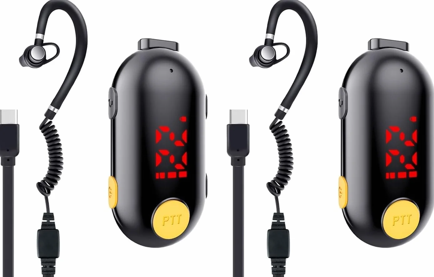 SMP Mini Walkie Talkie PMR446 16 Canali Ricaricabili 2 Pezzi Radio Portatile a Due Vie