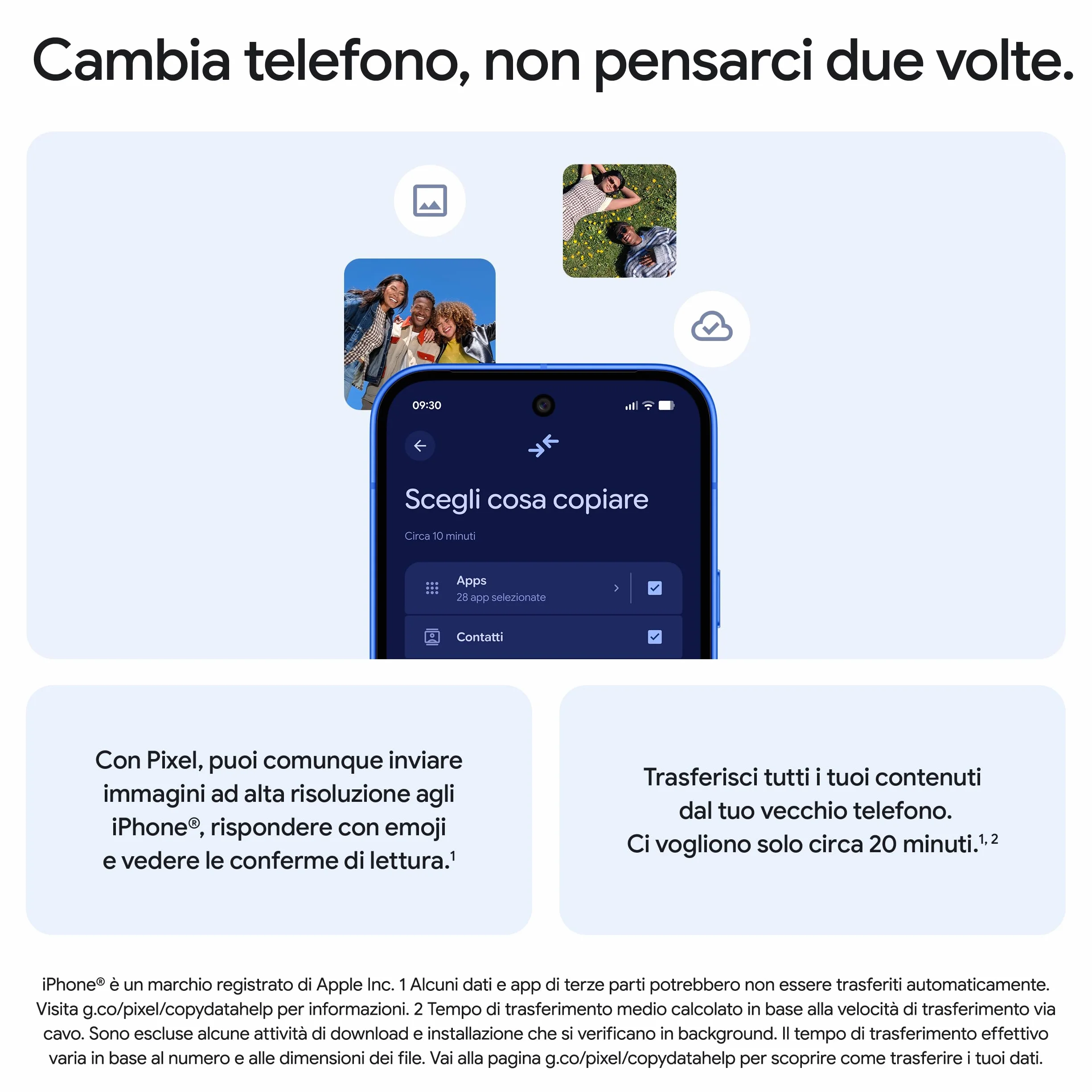 Google Pixel 10 - Smartphone Android sbloccato con Gemini, tripla fotocamera posteriore avanzata, autonomia di 24 ore e display Actua 6,3" - blu indaco, 128GB