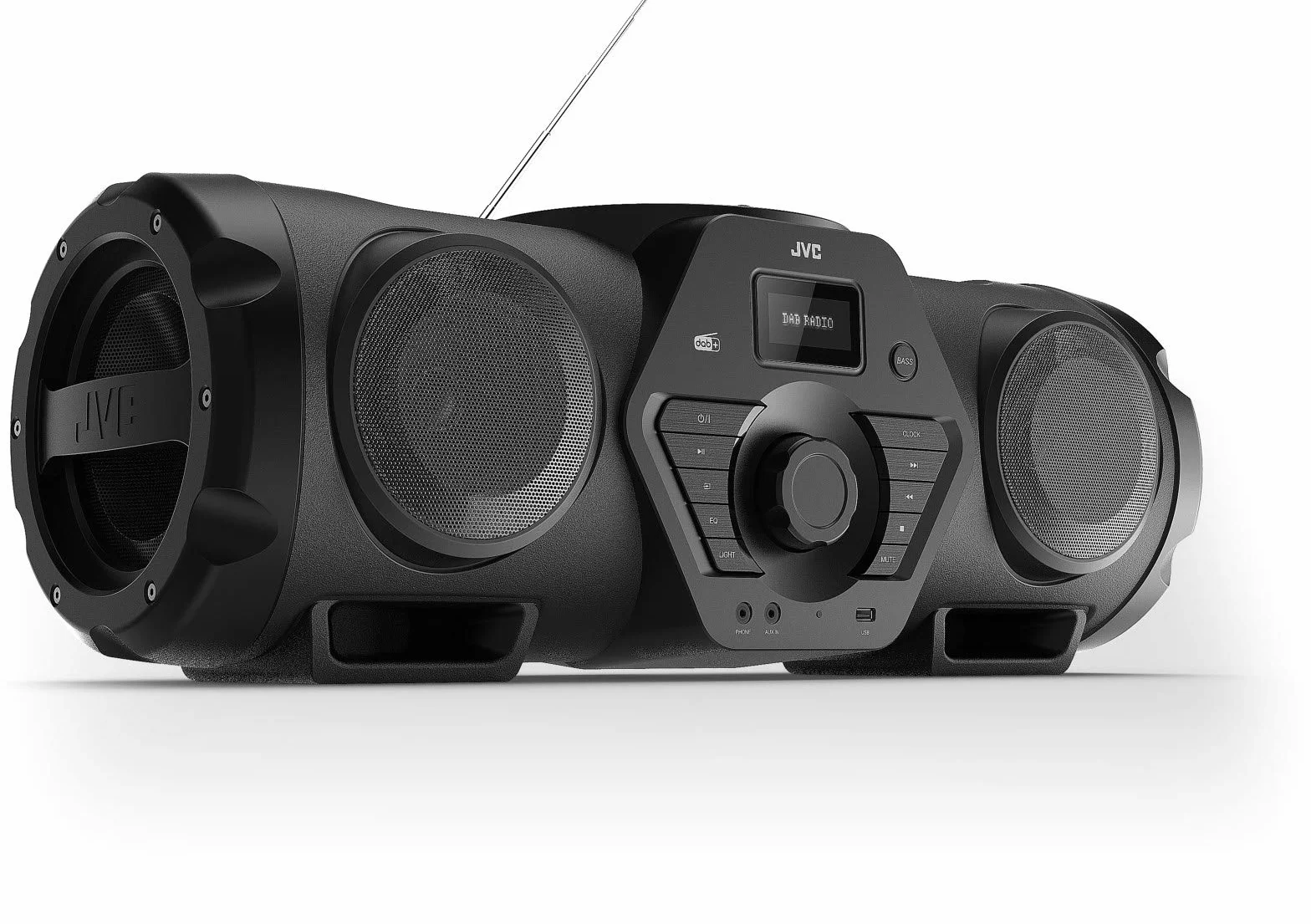 JVC RV-NB300DAB - Boomblaster con CD, USB, DAB+ e streming audio Bluetooth