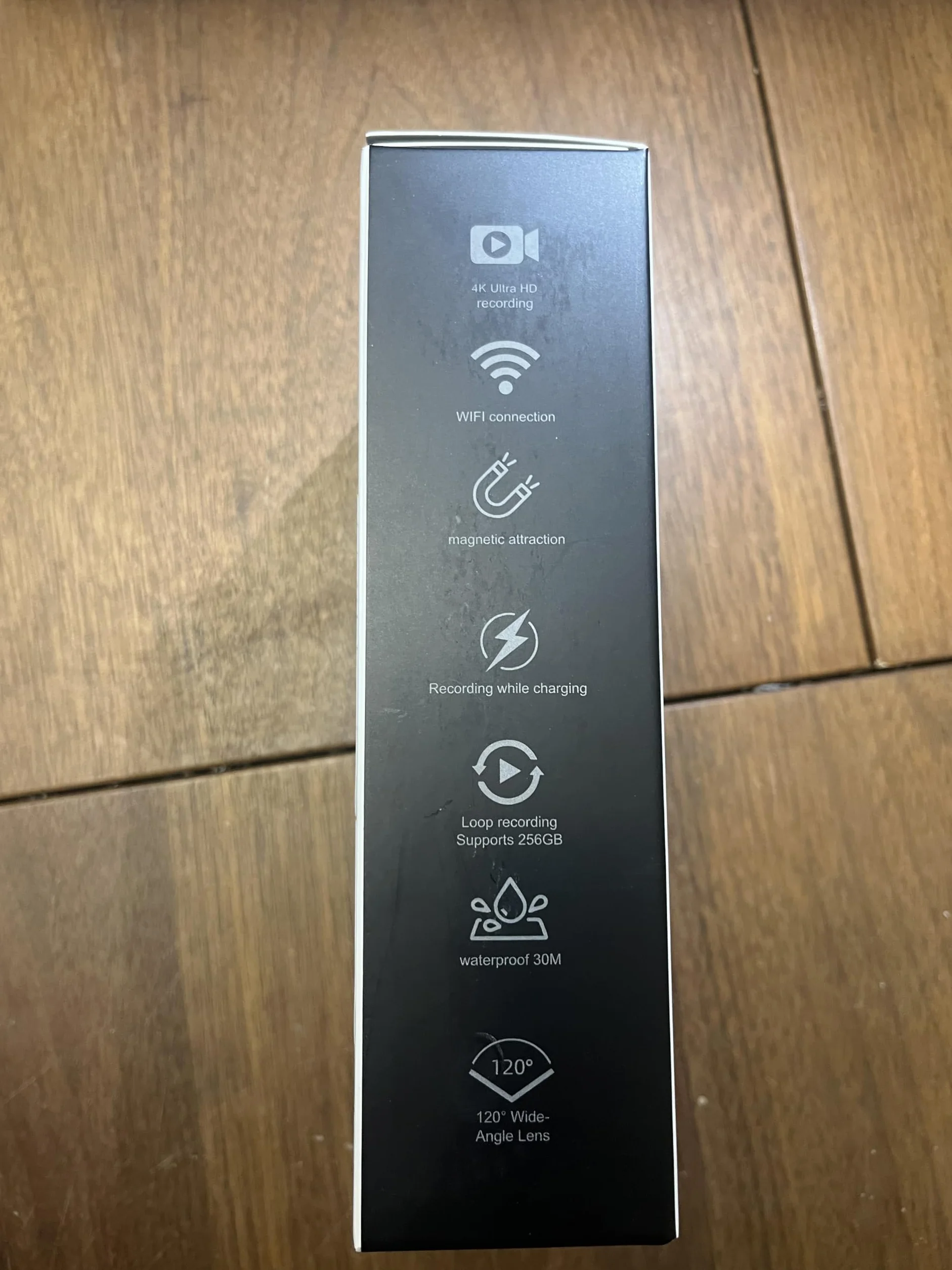 4K - Telecamera corpo 4K con tracciamento audio e video, impermeabile, magnetica e con clip a 360°, batteria da 120 minuti per ciclismo, passeggiate con animali (4K-P-64G)